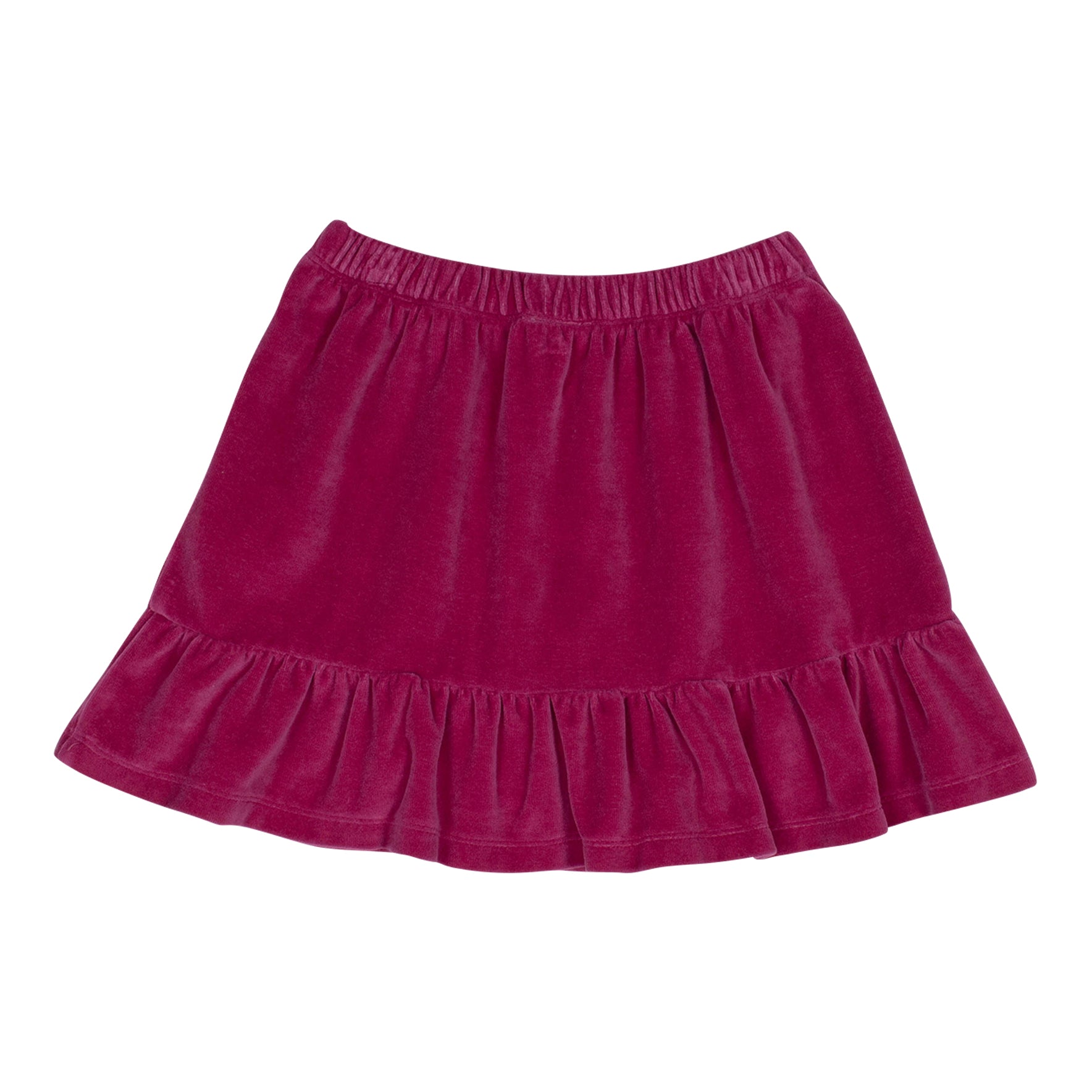 Girls Purple Velvet Skirt