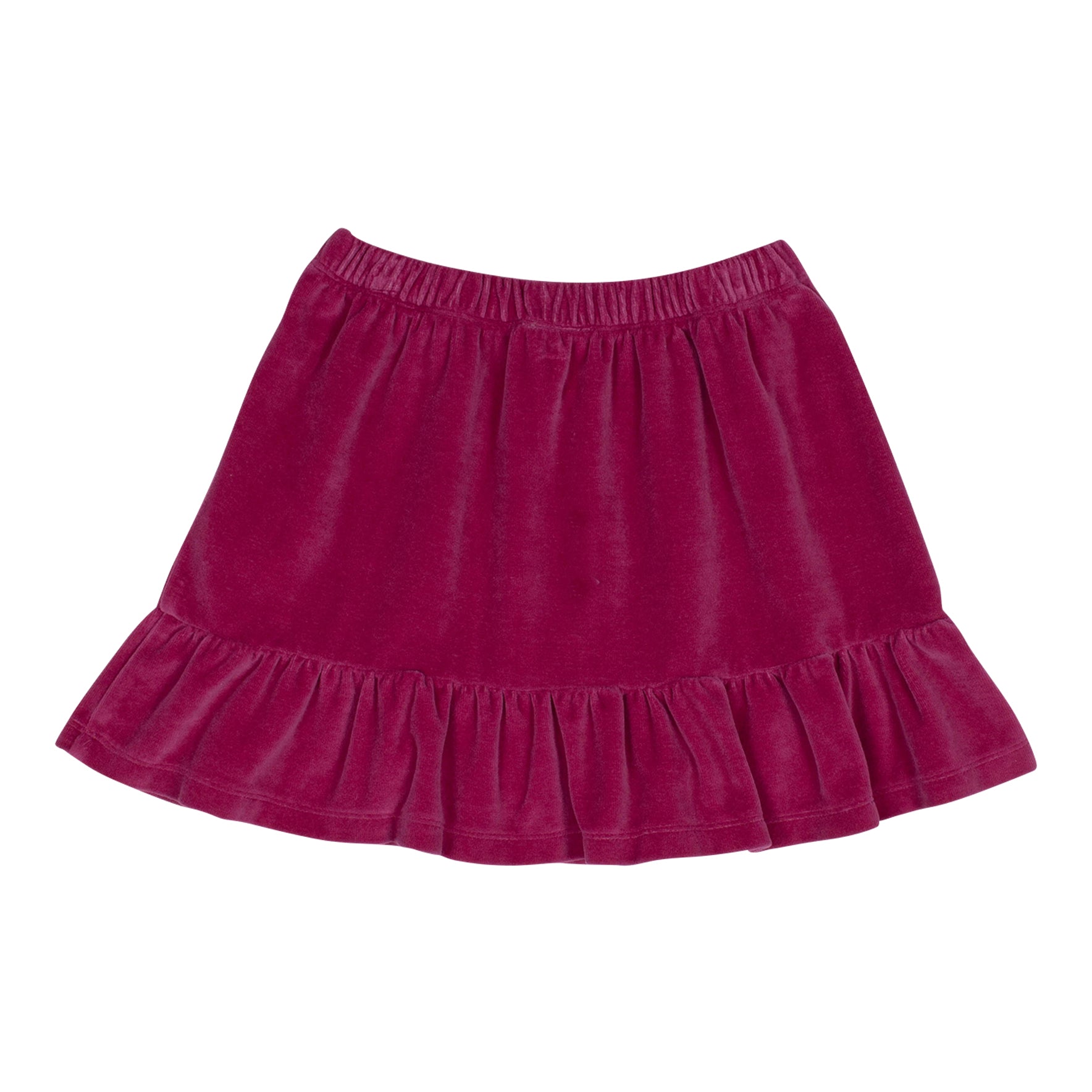 Girls Purple Velvet Skirt