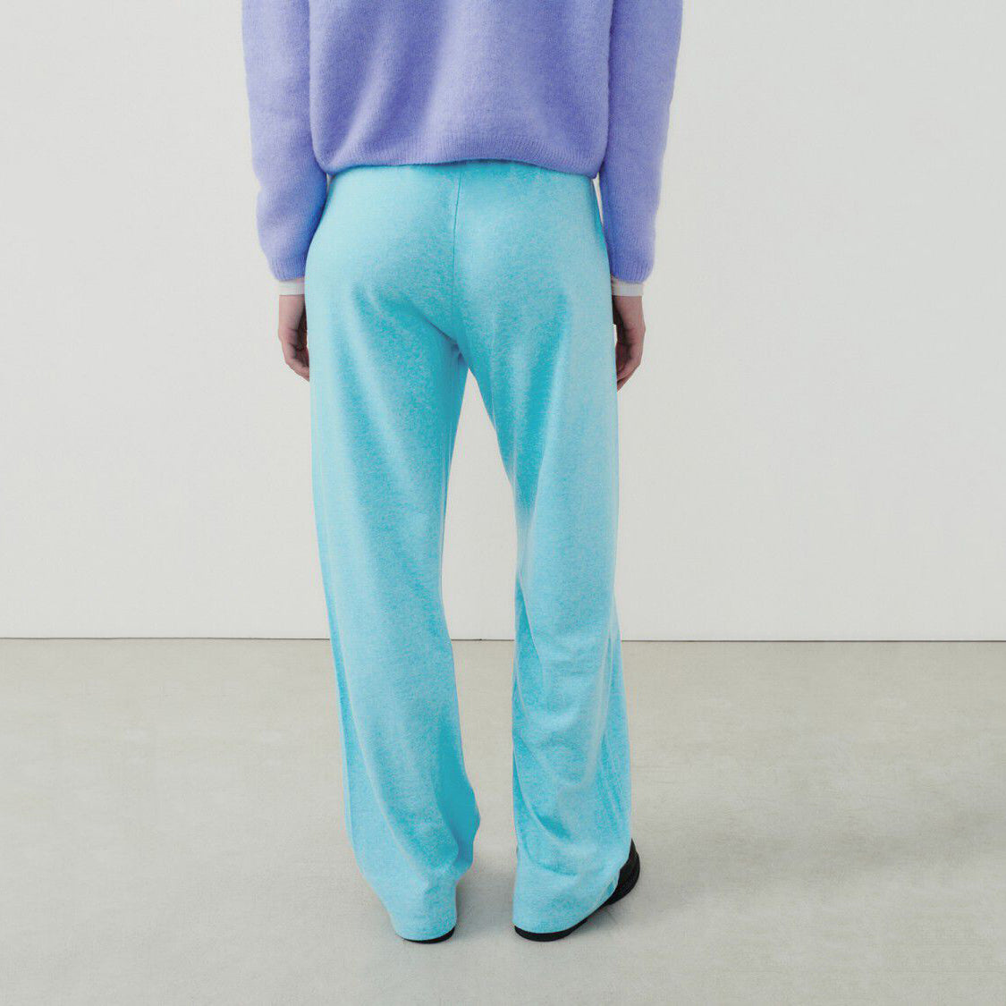 Women Light Blue Trousers