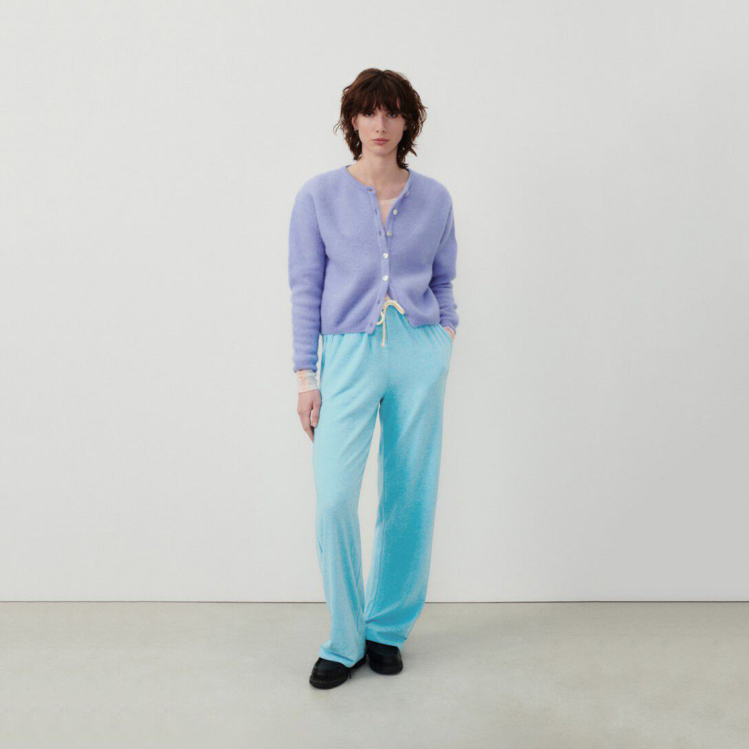 Women Light Blue Trousers