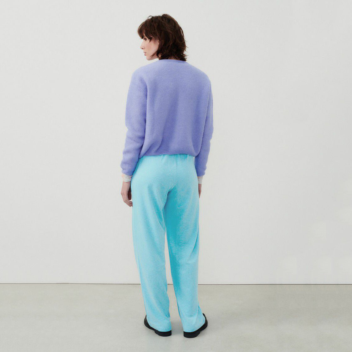 Women Light Blue Trousers