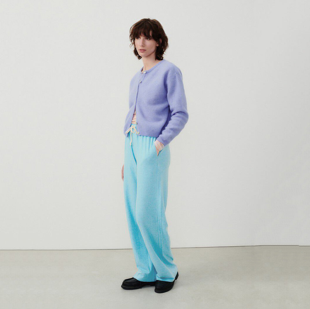 Women Light Blue Trousers