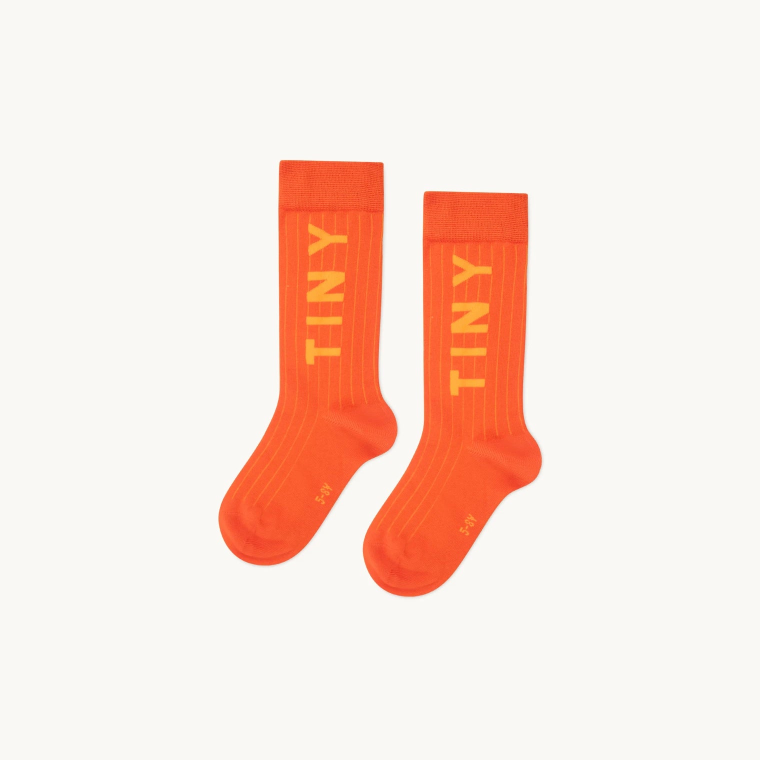 Boys & Girls Orange Logo Cotton Socks