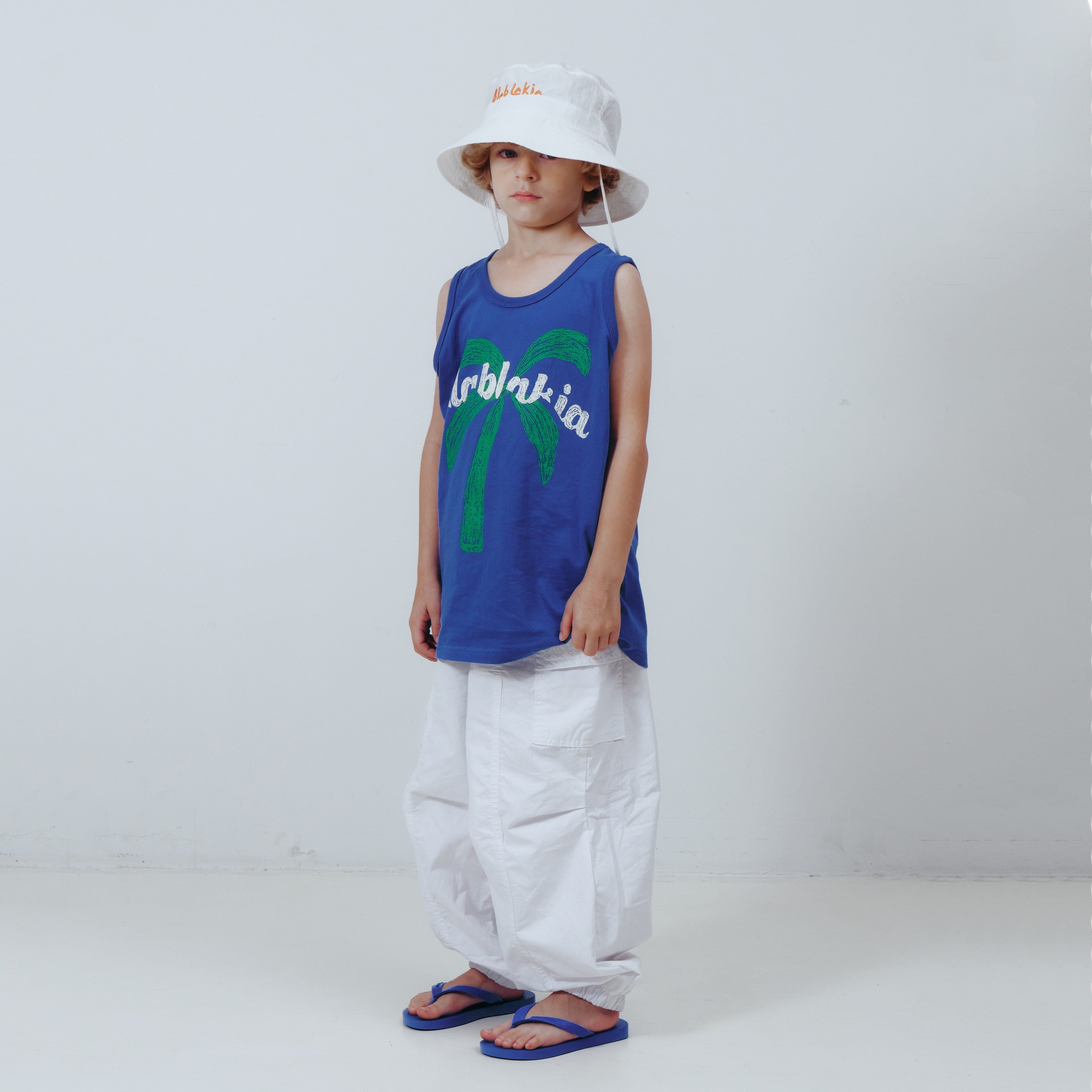 Boys & Girls White Cotton Trousers