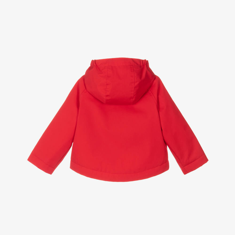 Girls Red Hooded Jacket