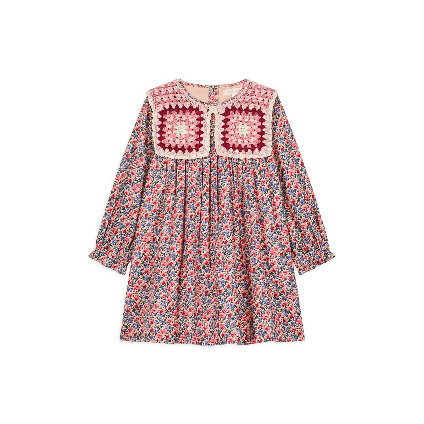 Girls Pink Floral Cotton Dress