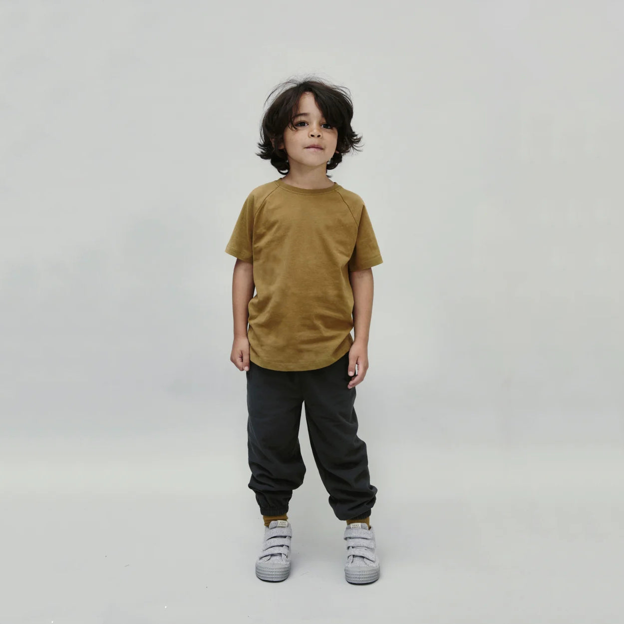 Boys & Girls Black Cotton Trousers