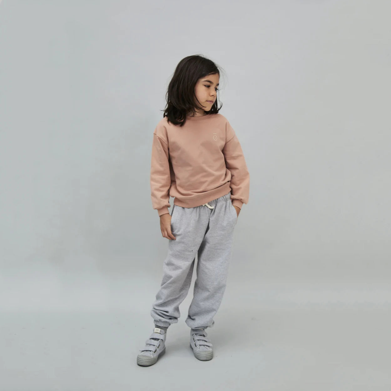 Boys & Girls Grey Cotton Trousers