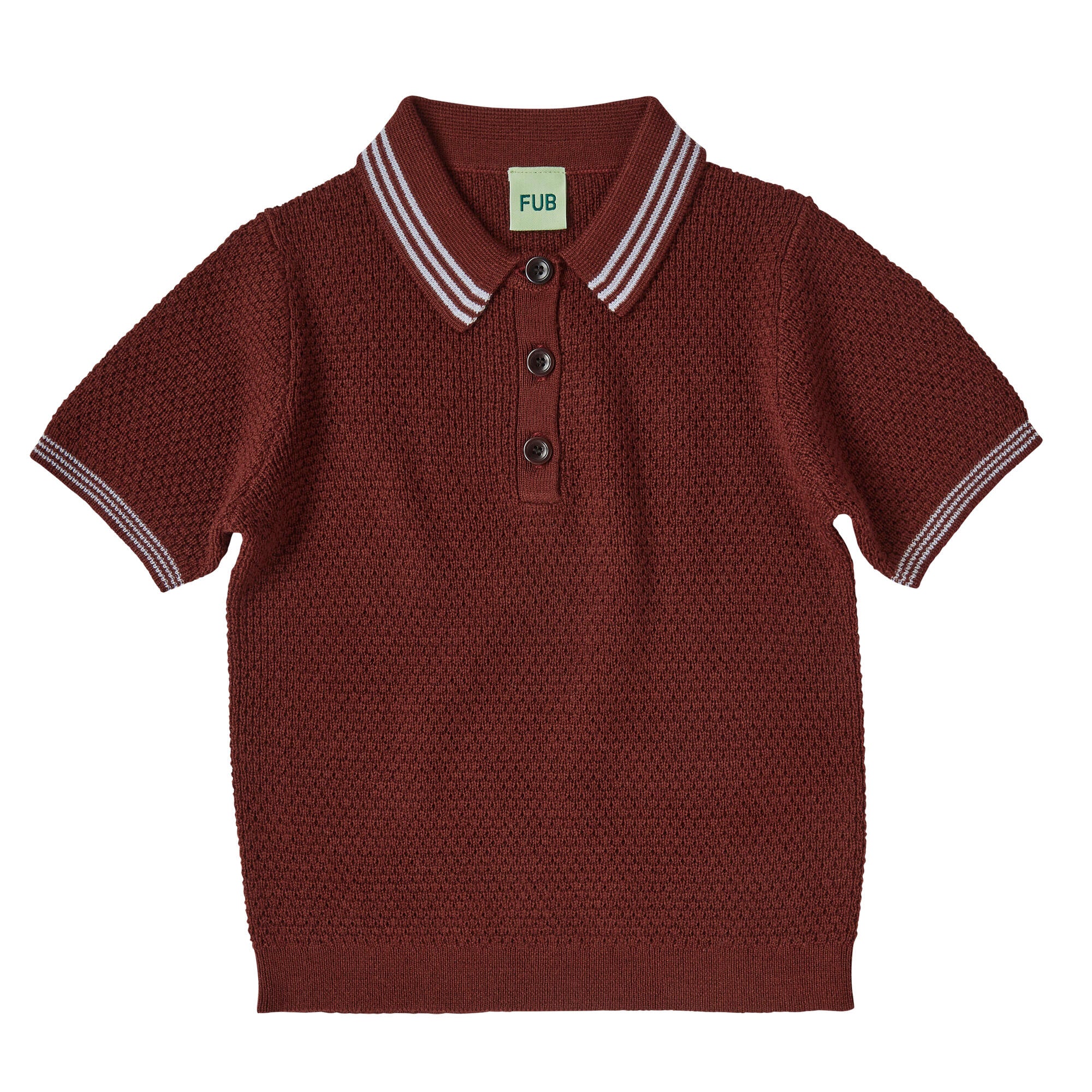 Boys & Girls Wine Red Wool Polo Shirt