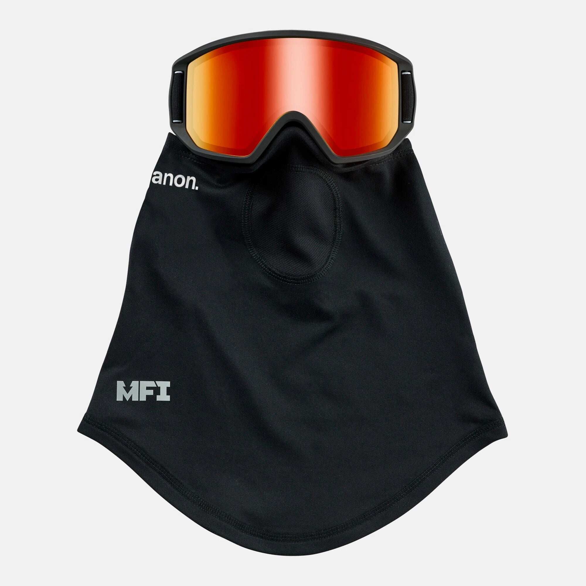 Boys & Girls Black Ski Goggle & Face Mask Set(Anon Relapse Jr柱面镜)