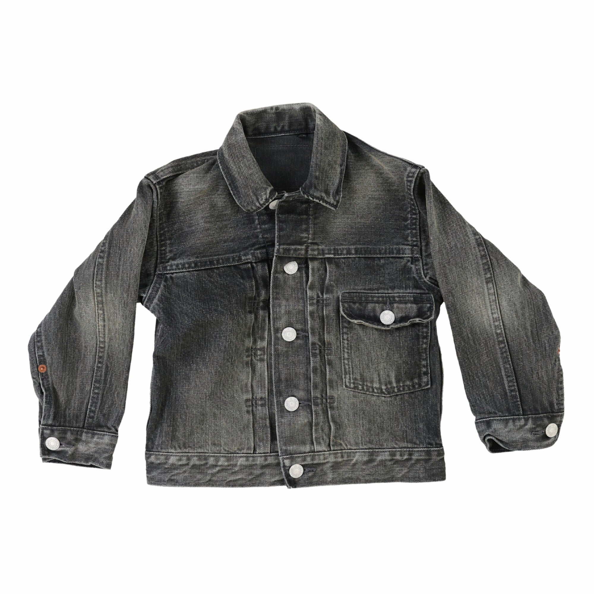 Boys & Girls Black Denim Jacket