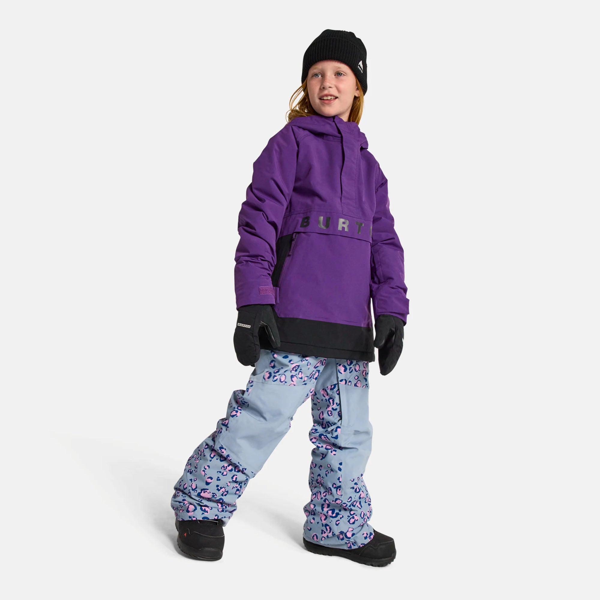 Boys & Girls Purple 2L Hooded Ski Jacket