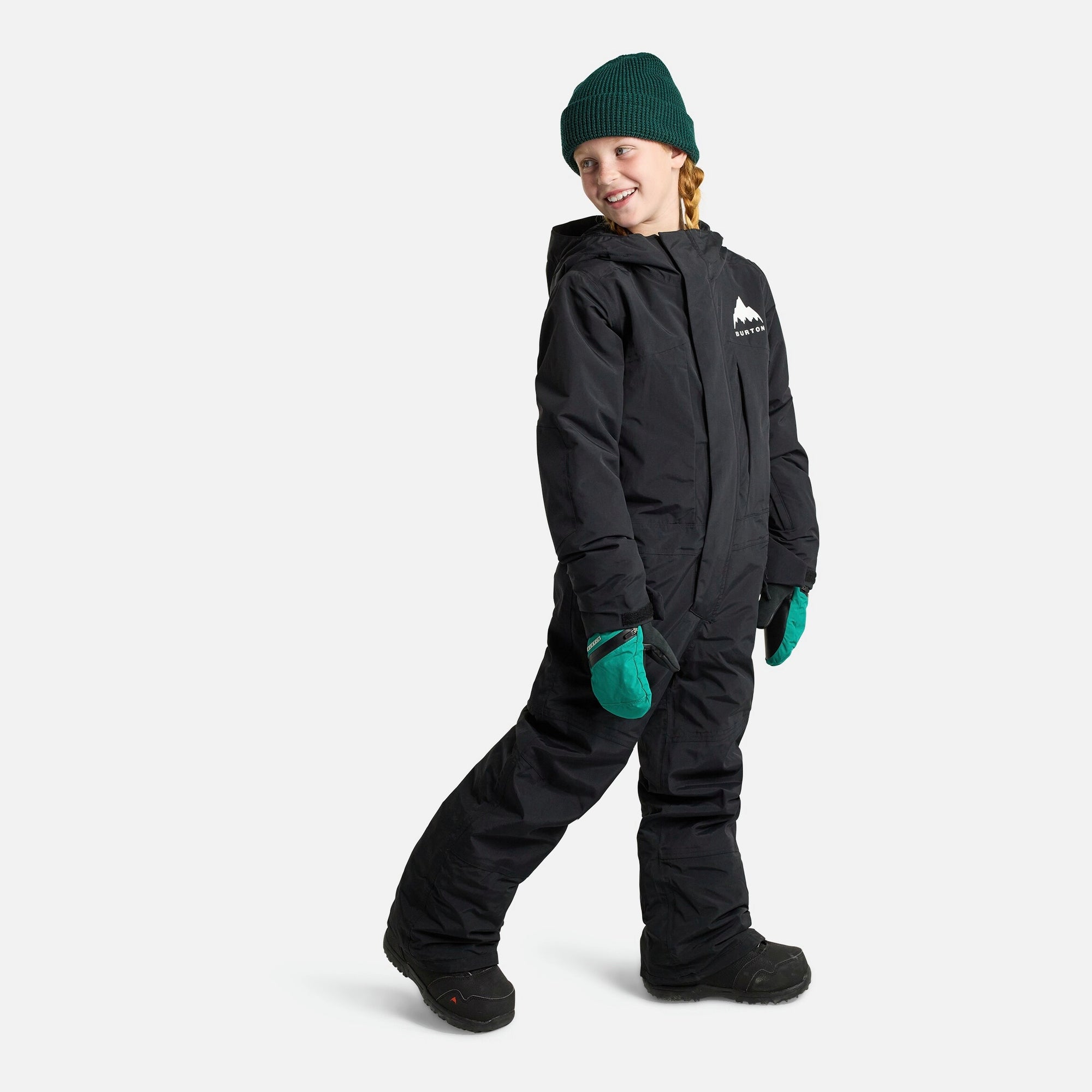 Boys & Girls Black 2L One Piece Snowsuit