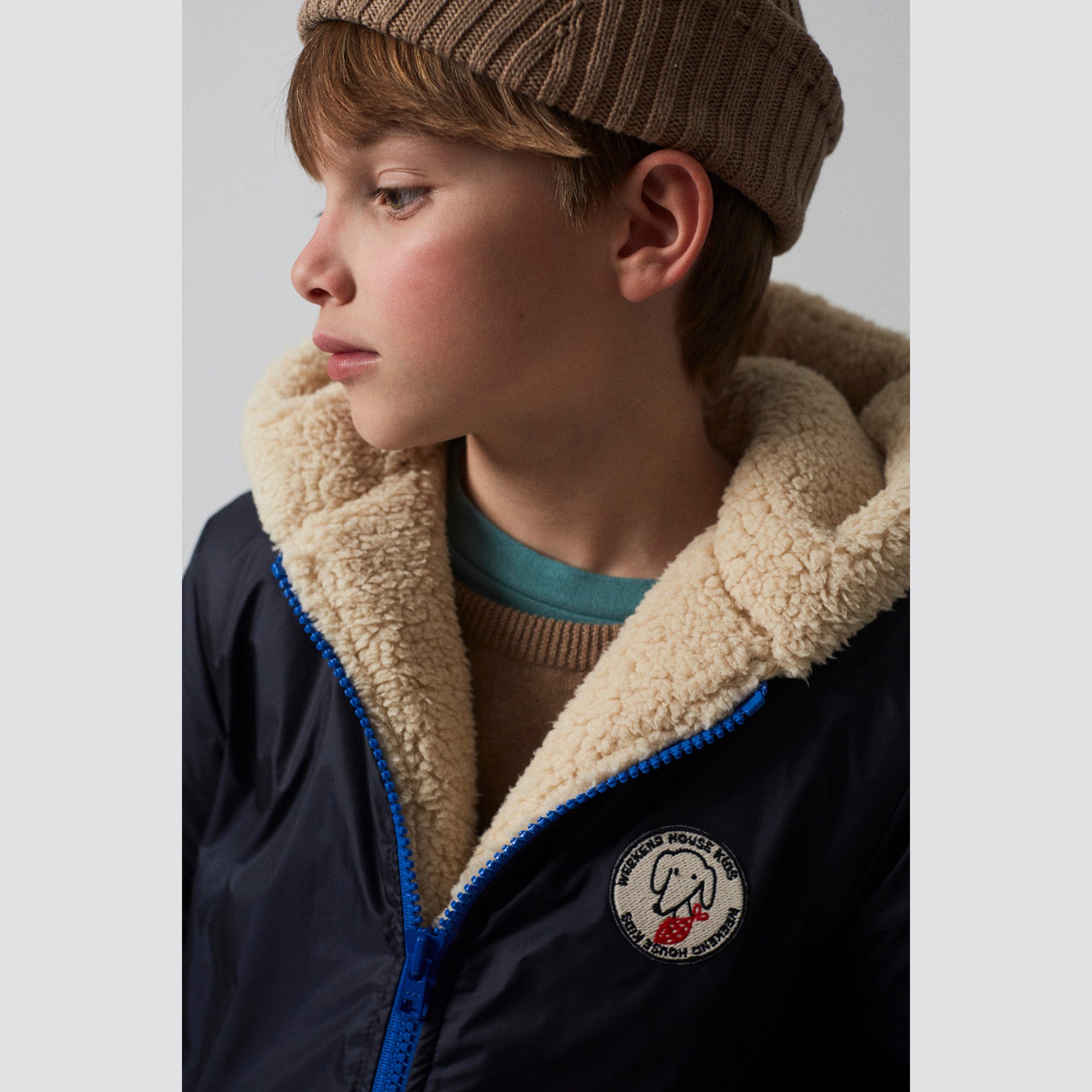 Boys & Girls Dark Blue Padded Coat