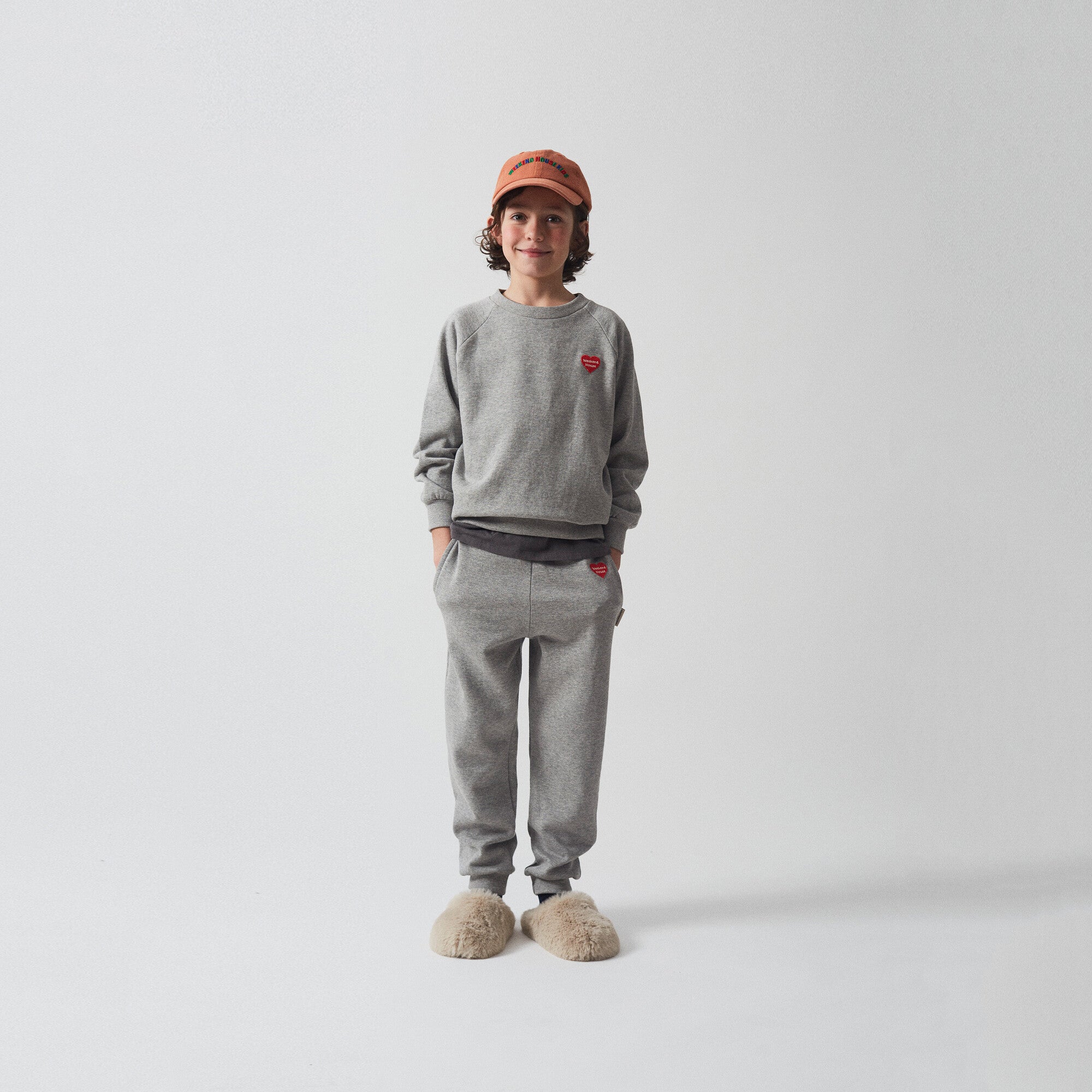 Boys & Girls Grey Cotton Trousers