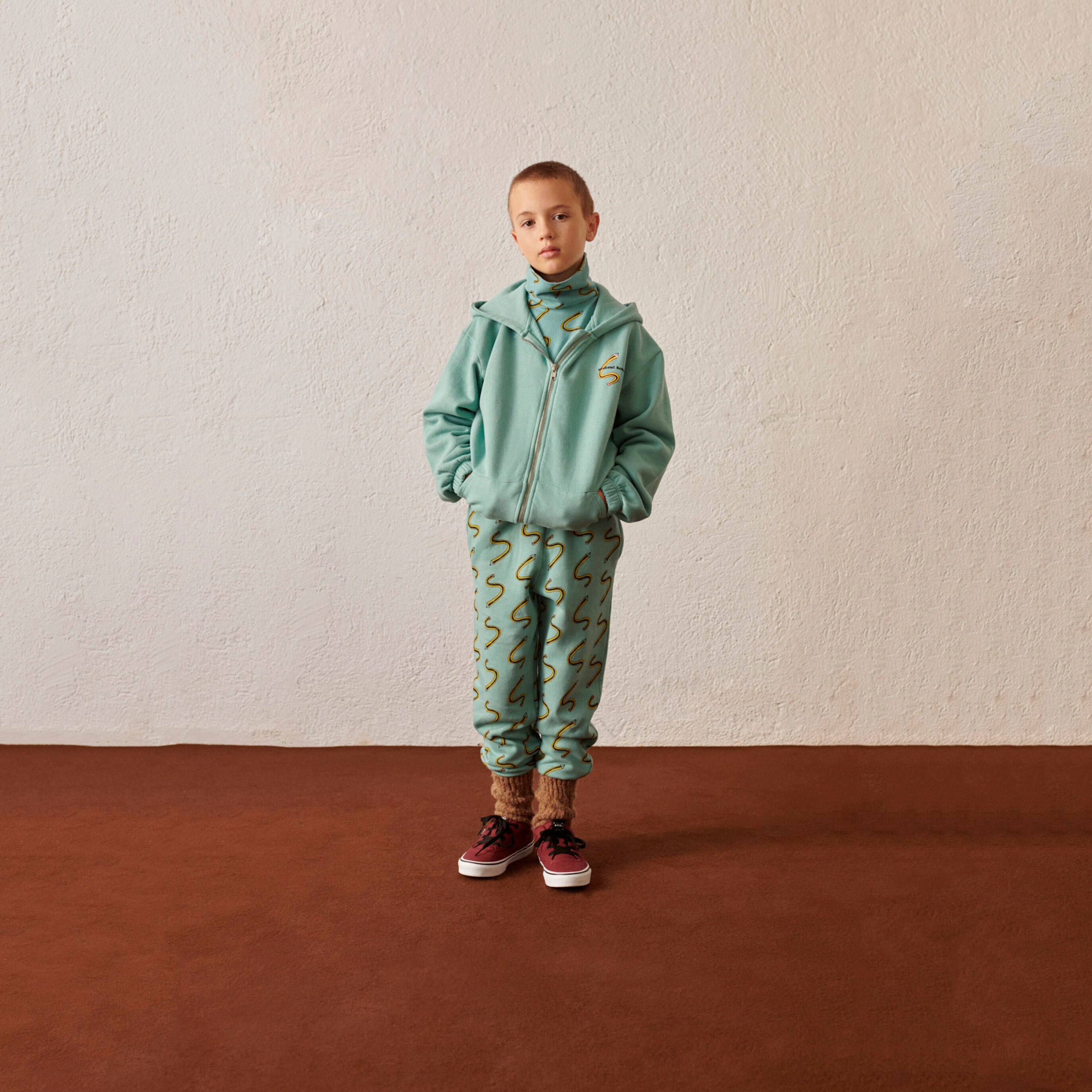 Boys & Girls Turquoise Zip-Up Top