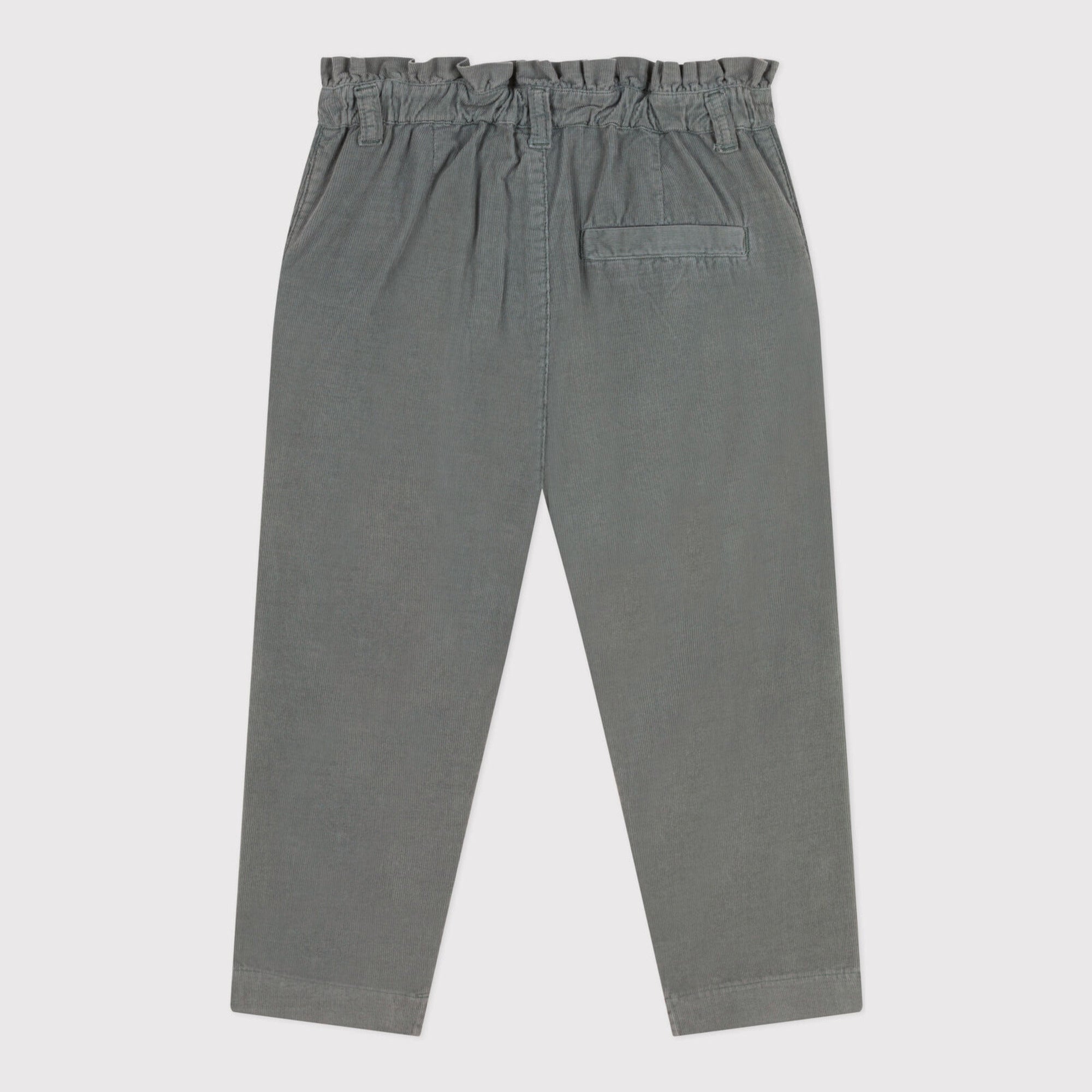 Girls Grey Cotton Trousers