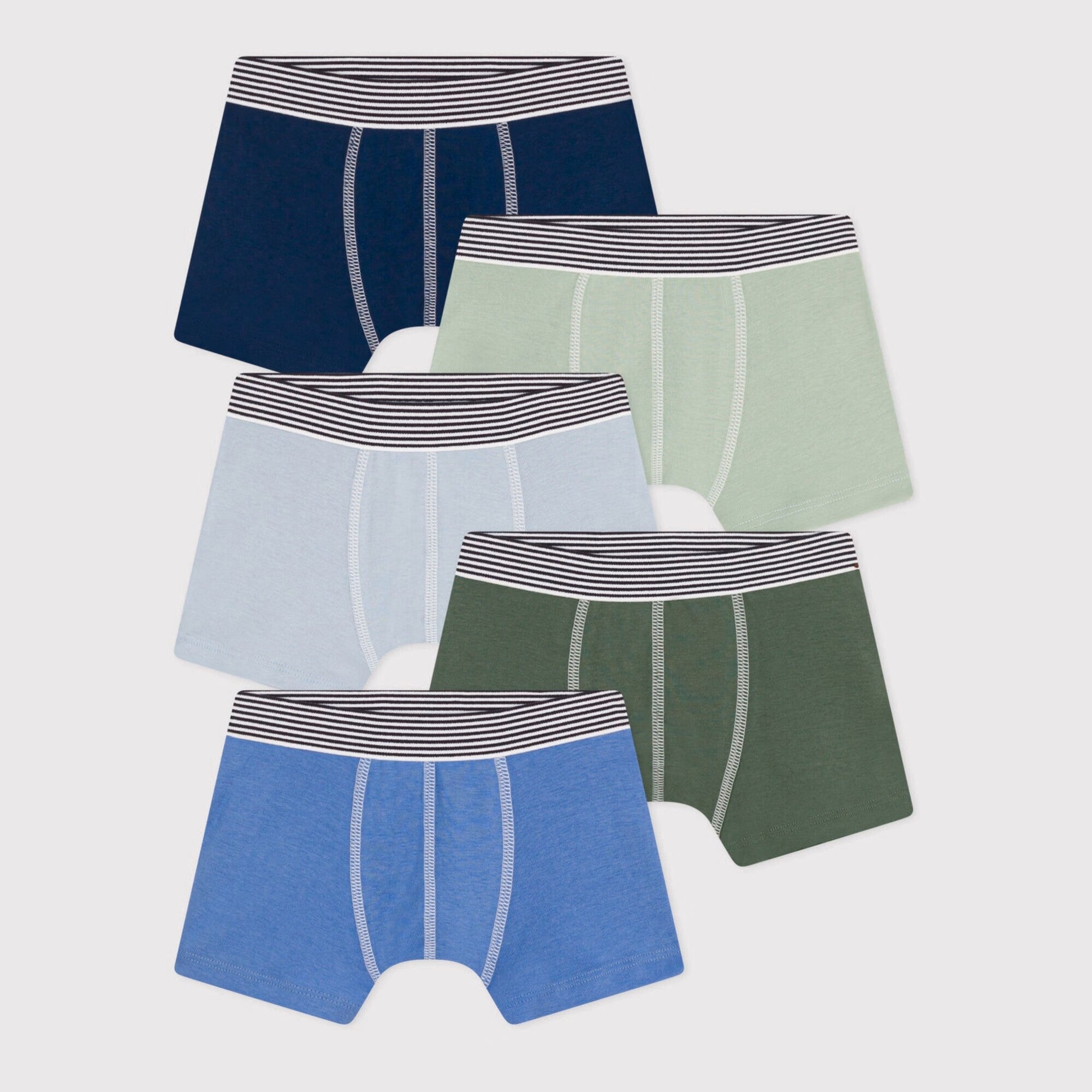 Boys Multicolor Cotton Underwear Set(5 Pack)