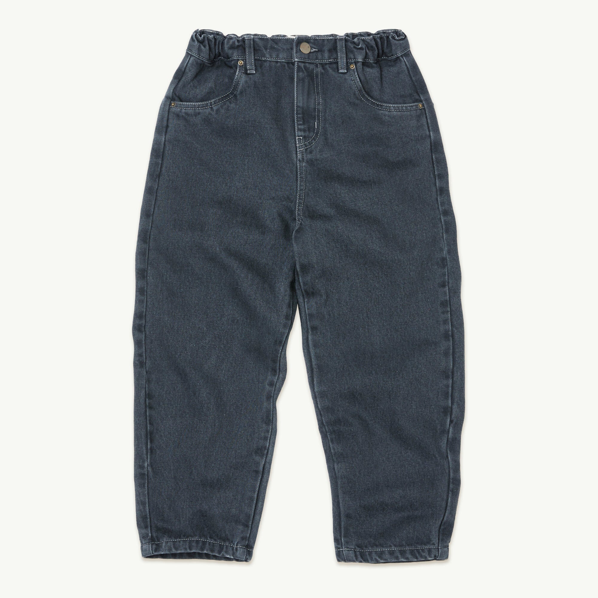 Boys & Girls Black Denim Trousers