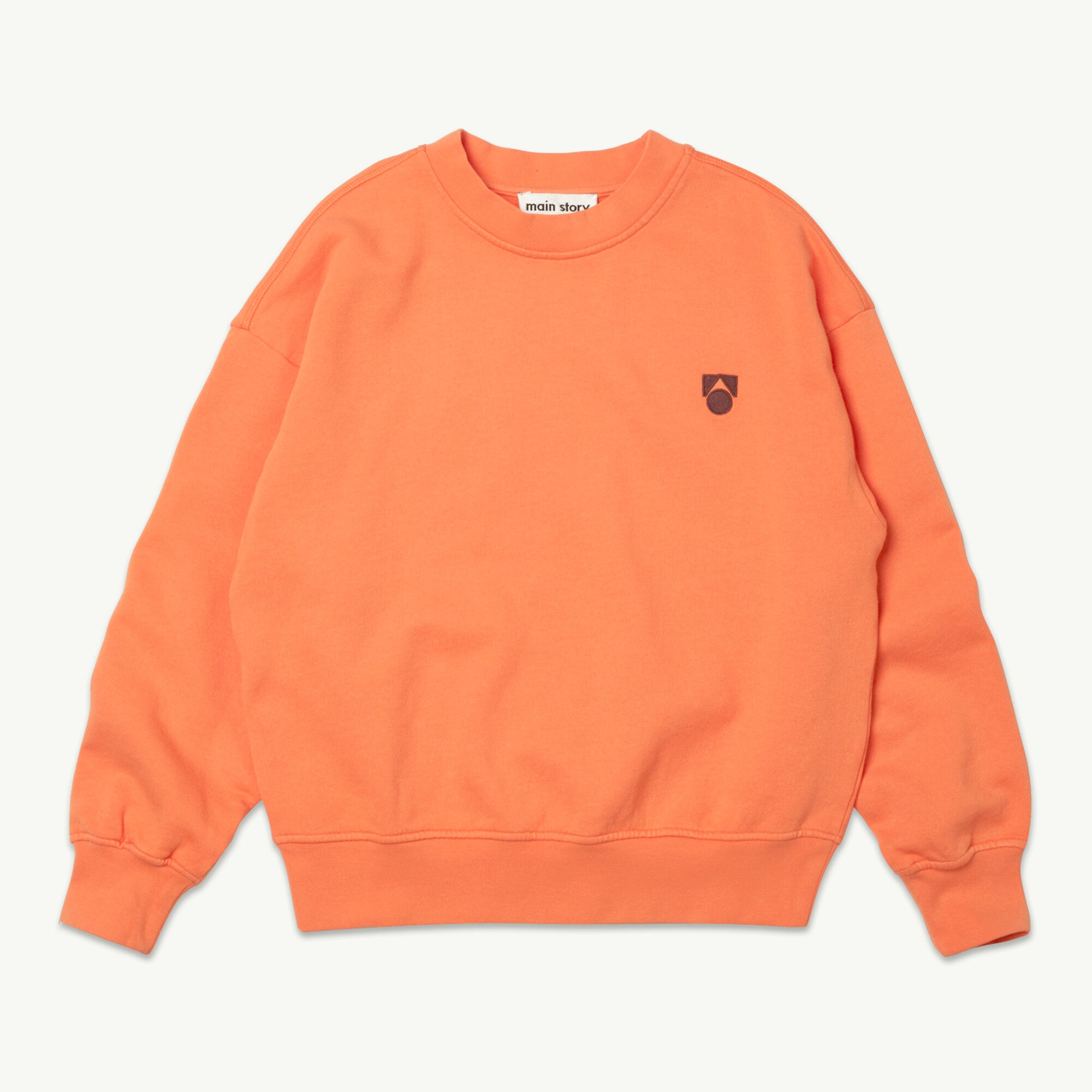 Boys & Girls Orange Cotton Sweatshirt