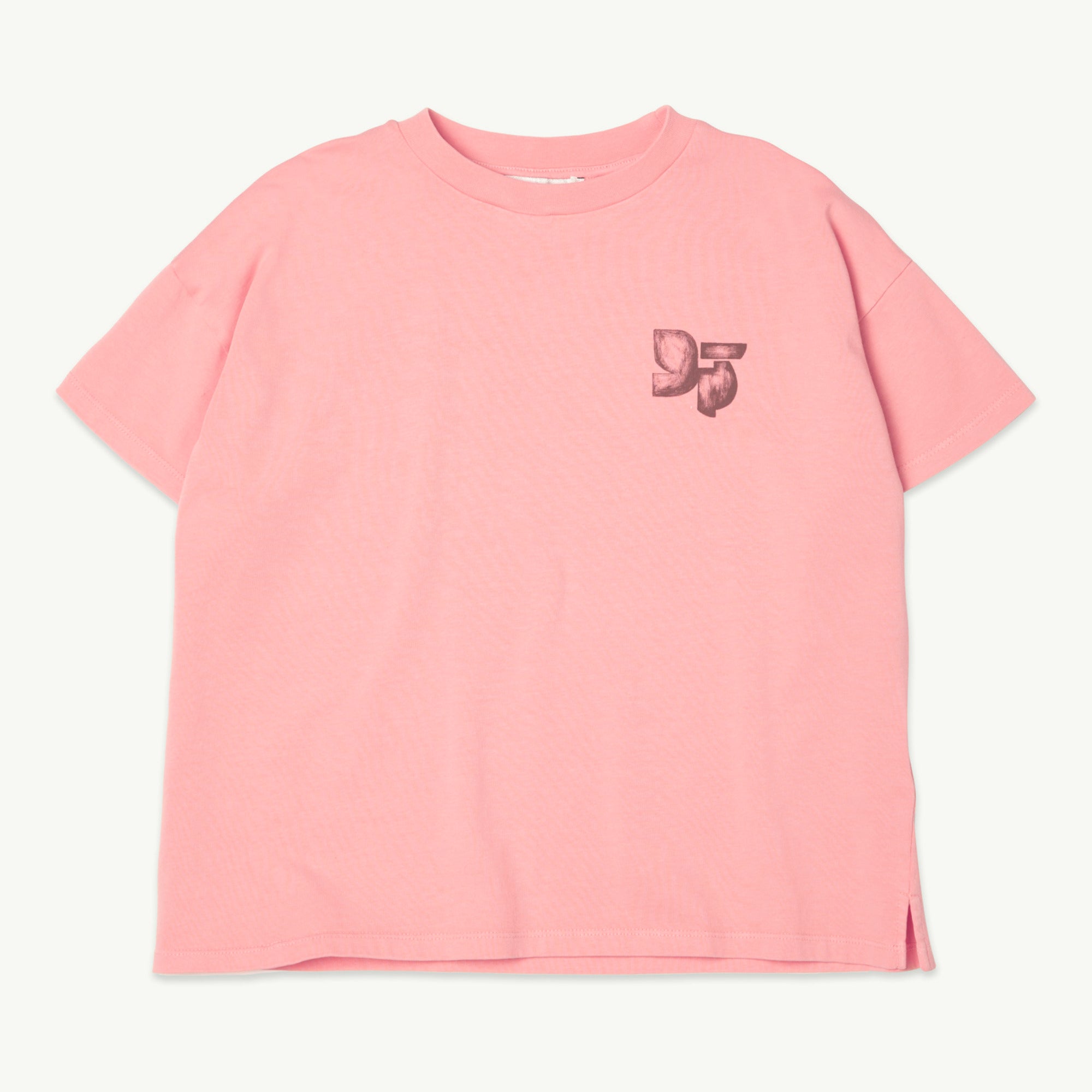 Boys & Girls Pink Printed Cotton T-Shirt