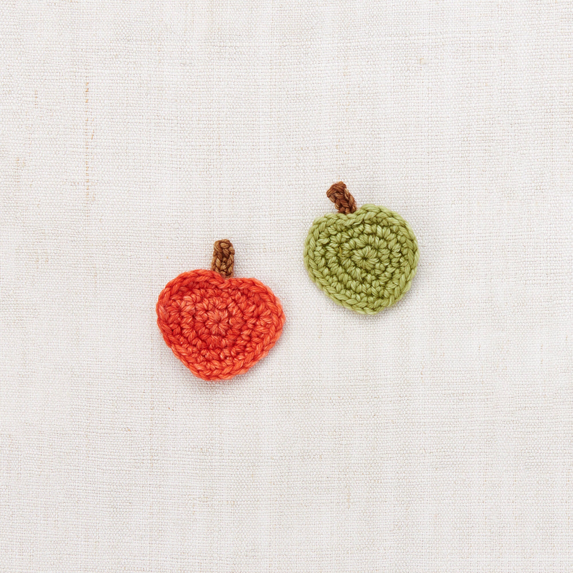 Girls Red & Green Apple Hair Clips