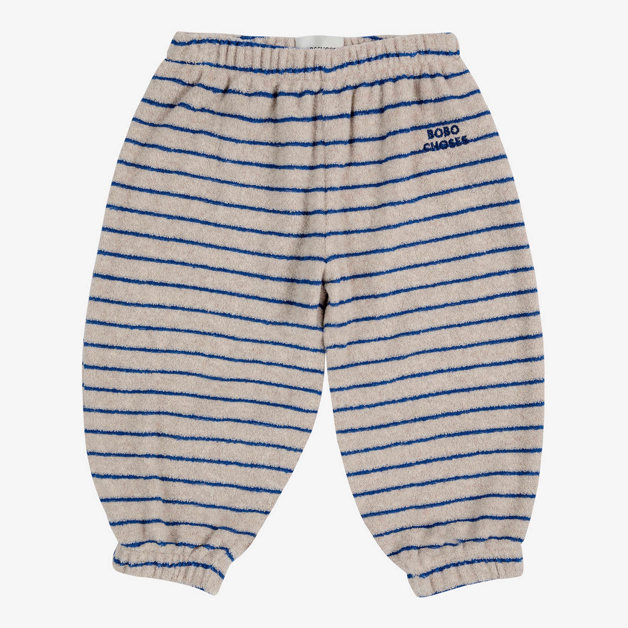 Baby Boys & Girls Blue Stripes Cotton Trousers