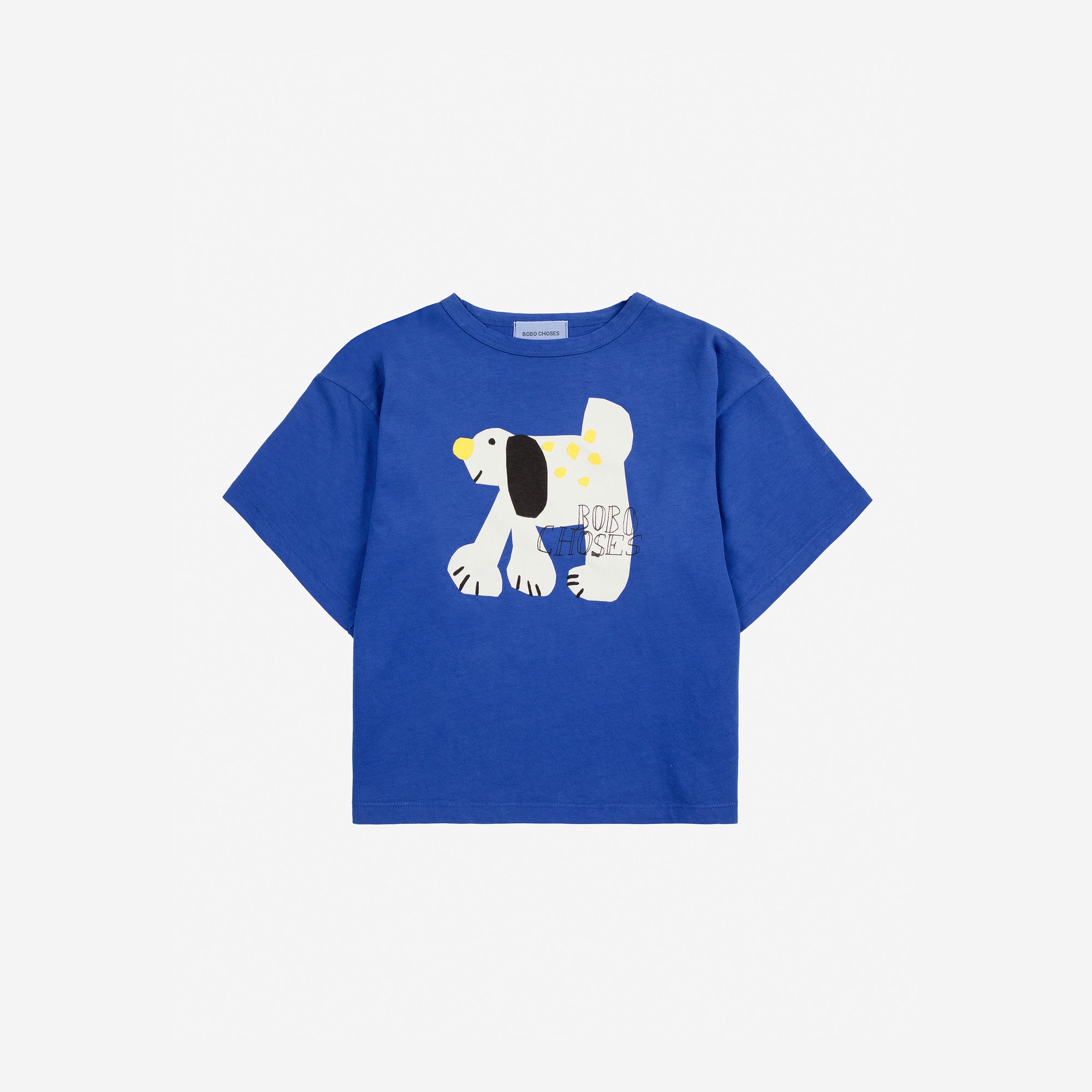 Boys & Girls Blue Printed Cotton T-Shirt