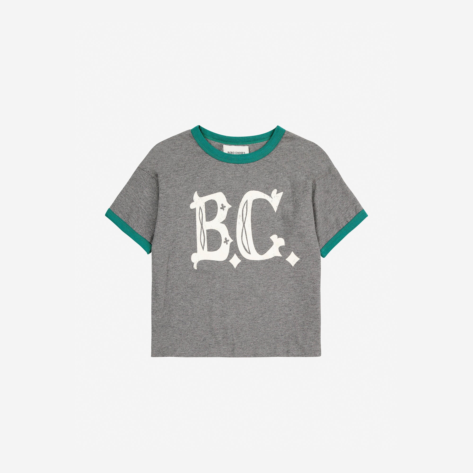 Boys & Girls Grey Cotton T-Shirt