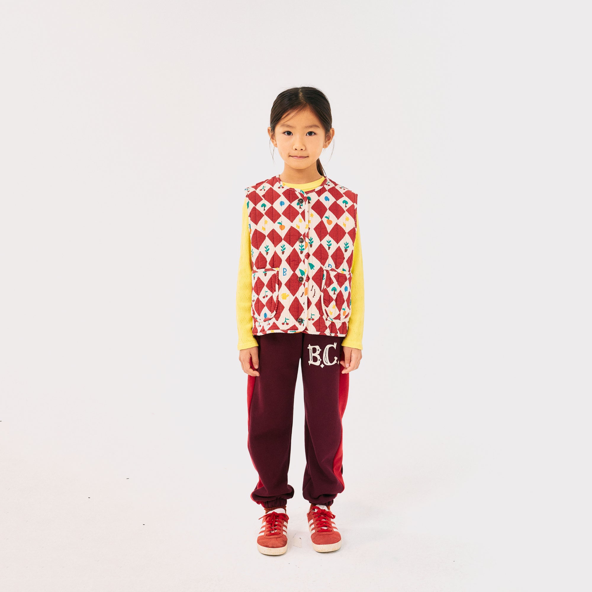 Boys & Girls Wine Red Cotton Trousers