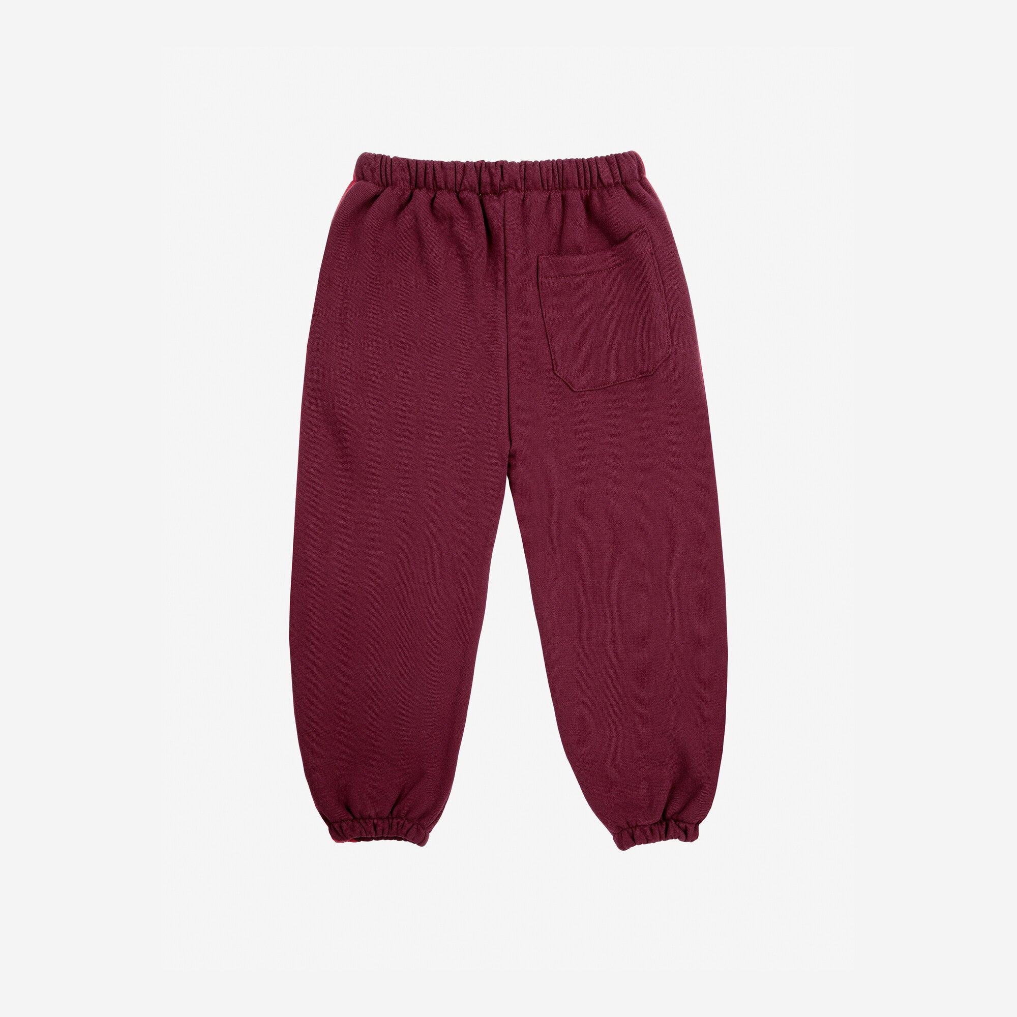 Boys & Girls Wine Red Cotton Trousers