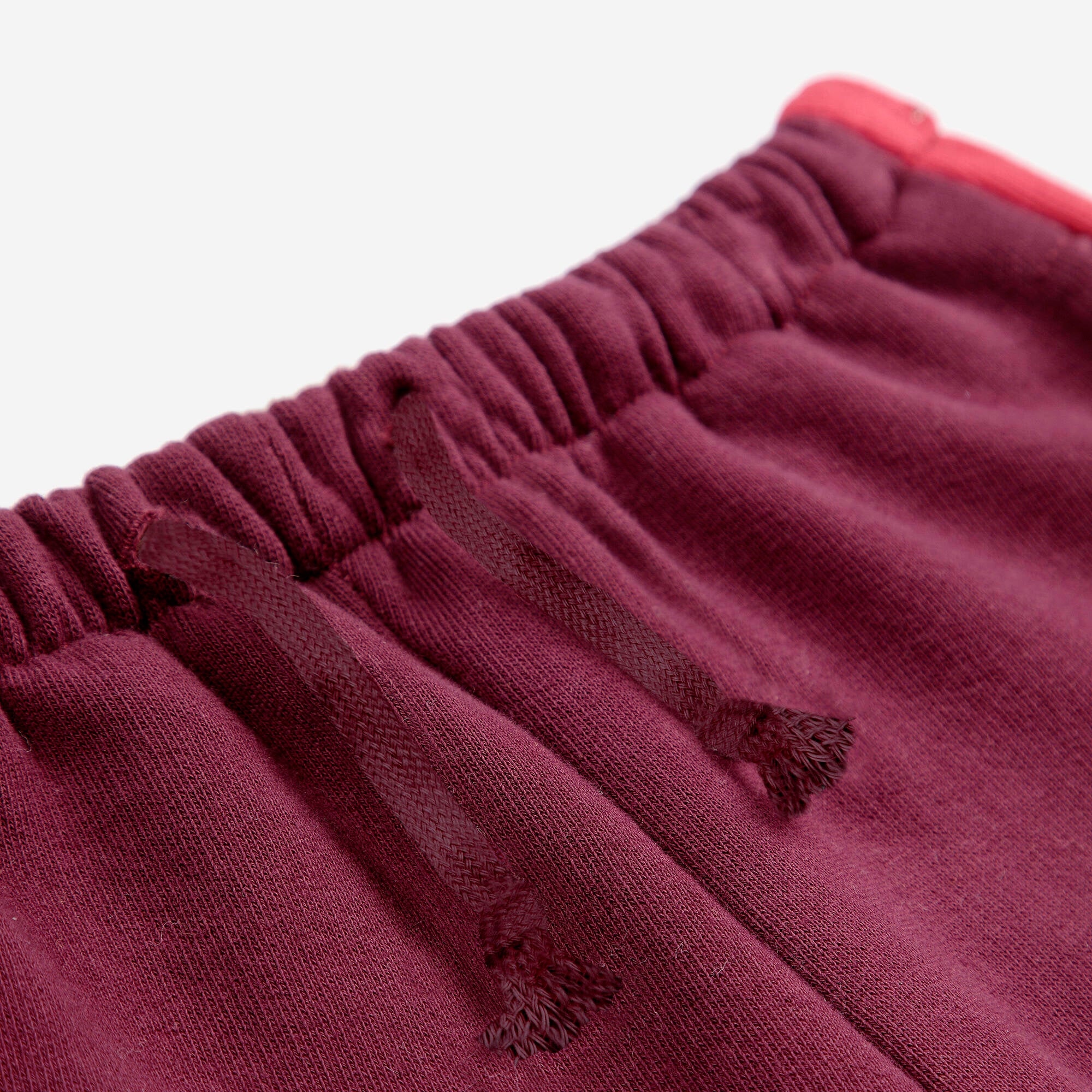 Boys & Girls Wine Red Cotton Trousers