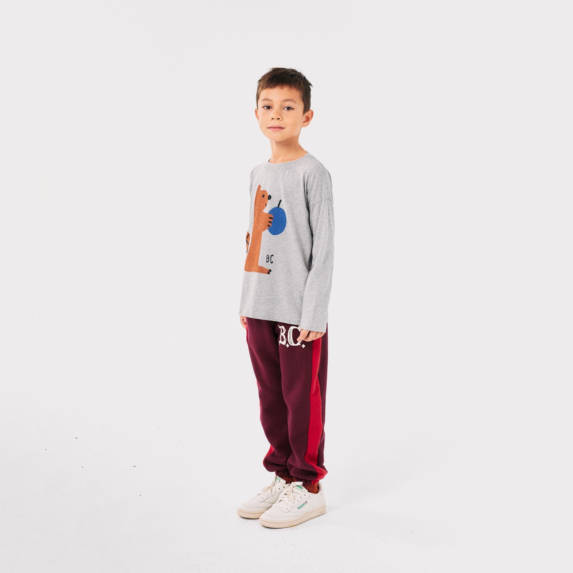 Boys & Girls Wine Red Cotton Trousers