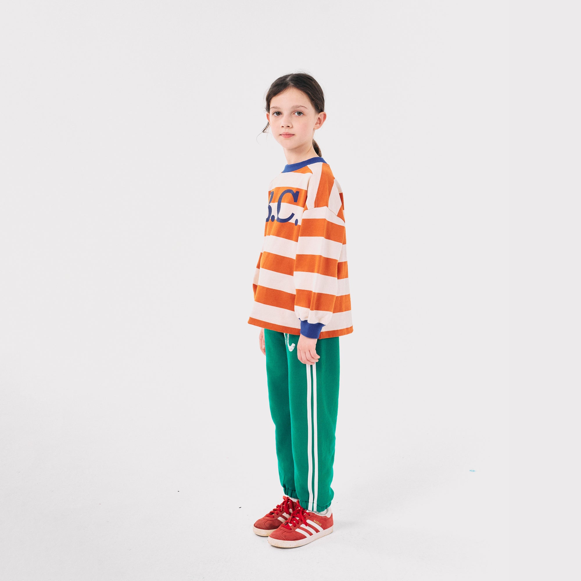 Boys & Girls Green Cotton Trousers