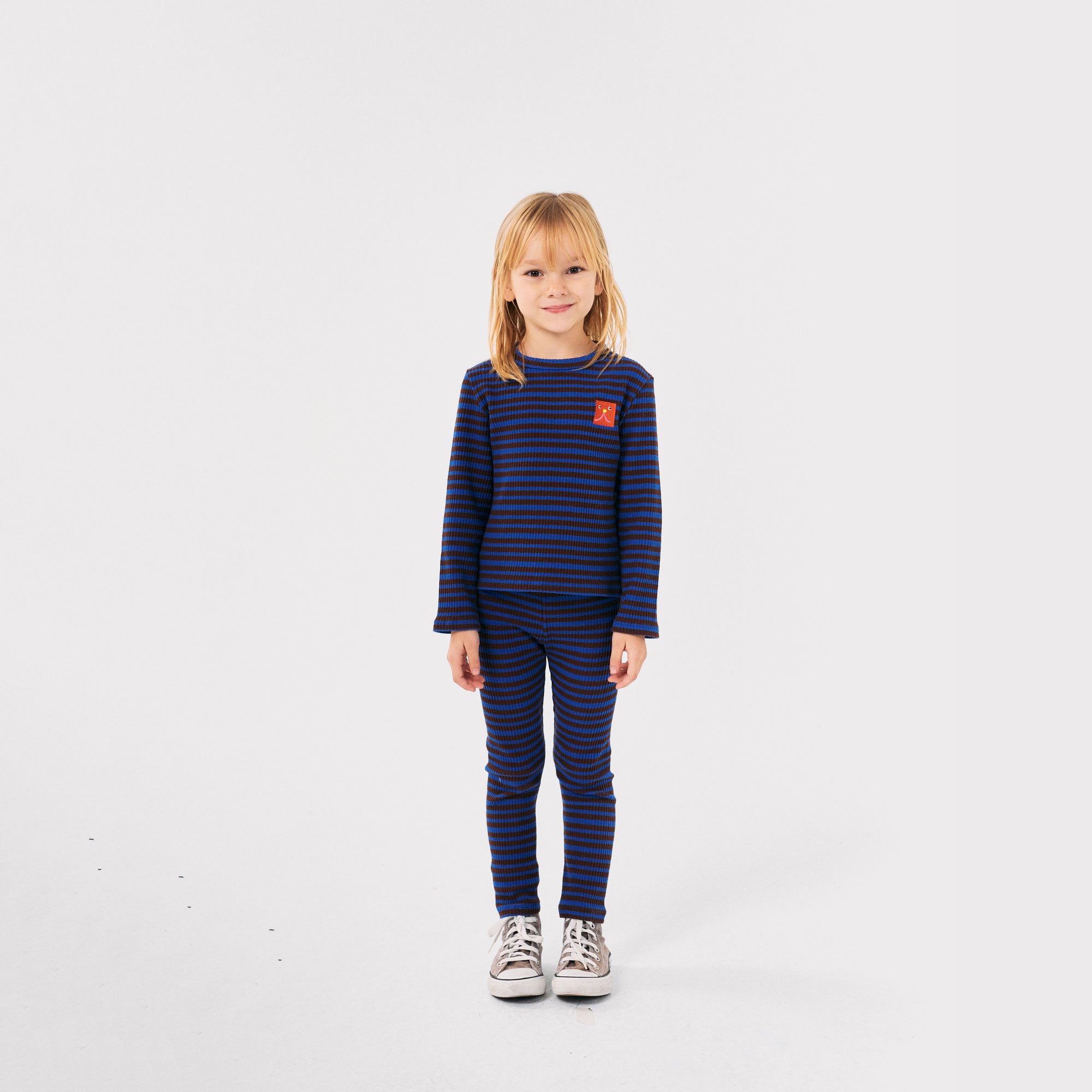 Boys & Girls Blue Stripes Leggings