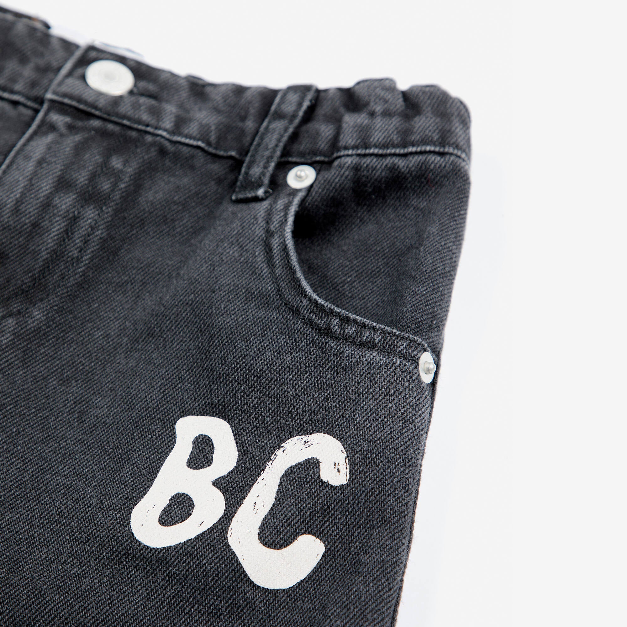 Boys & Girls Black Denim Trousers