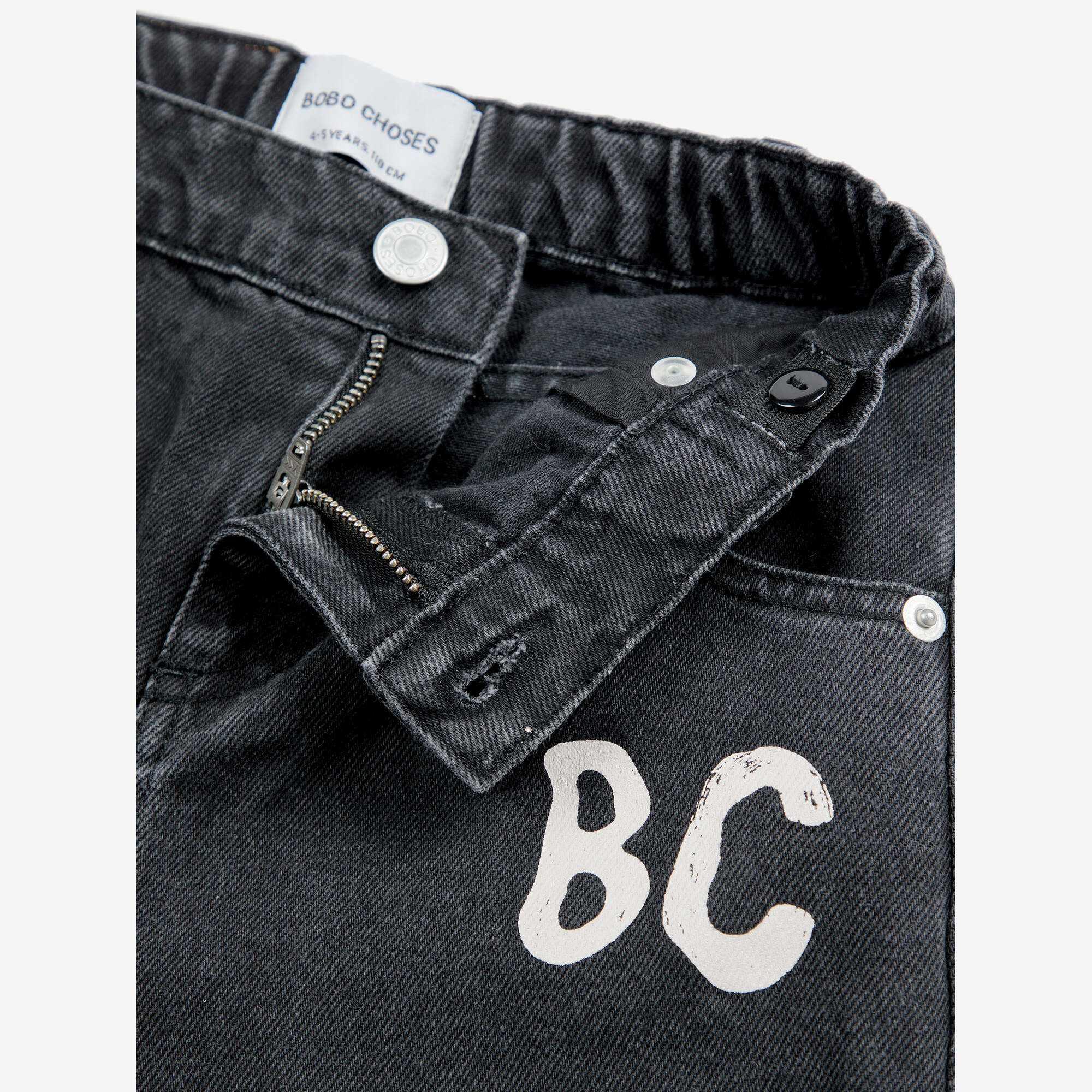 Boys & Girls Black Denim Trousers