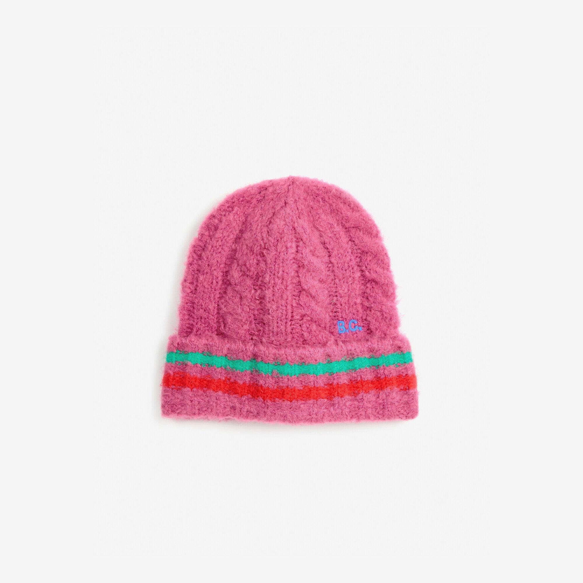 Girls Fuchsia Knit Hat