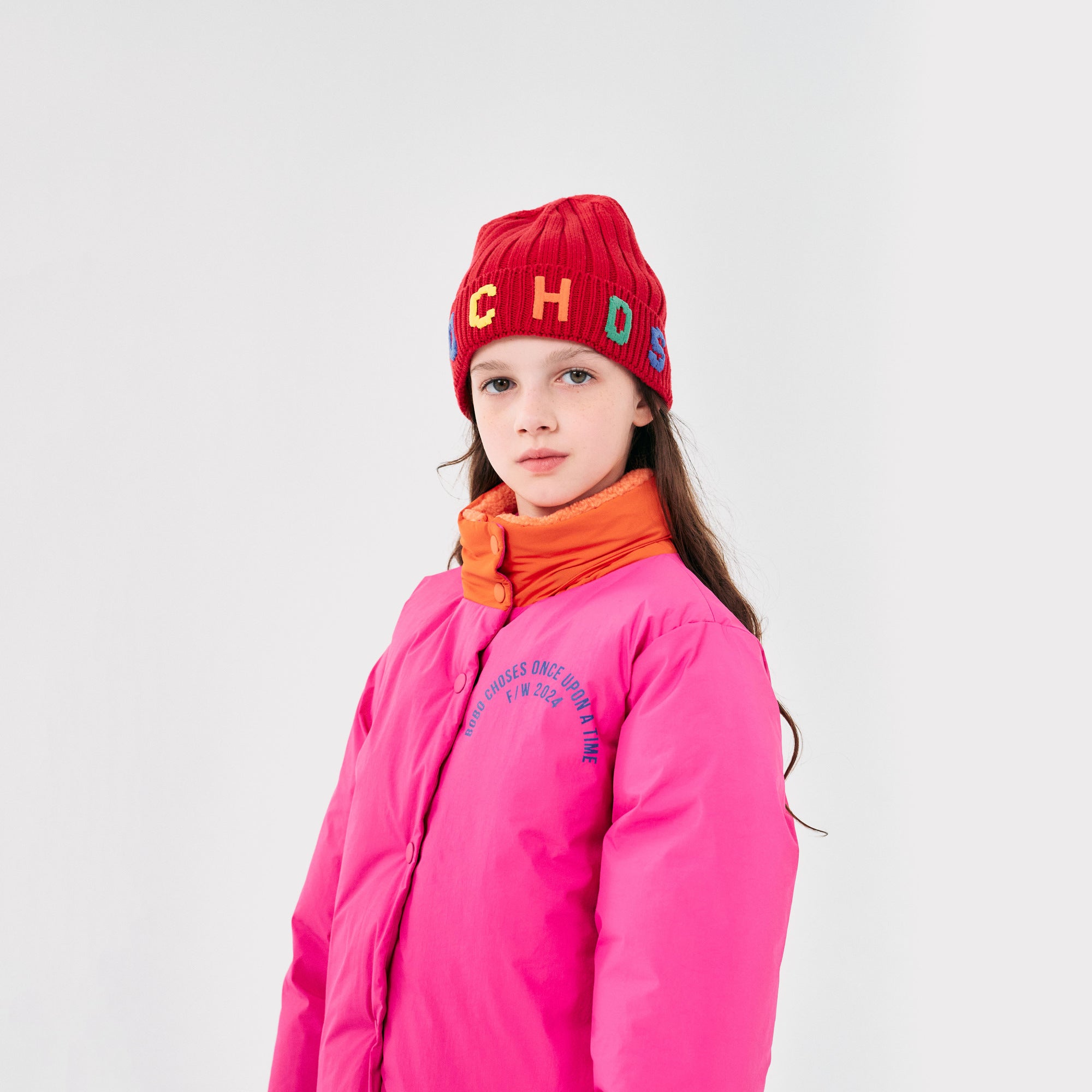 Boys & Girls Red Logo Knit Hat