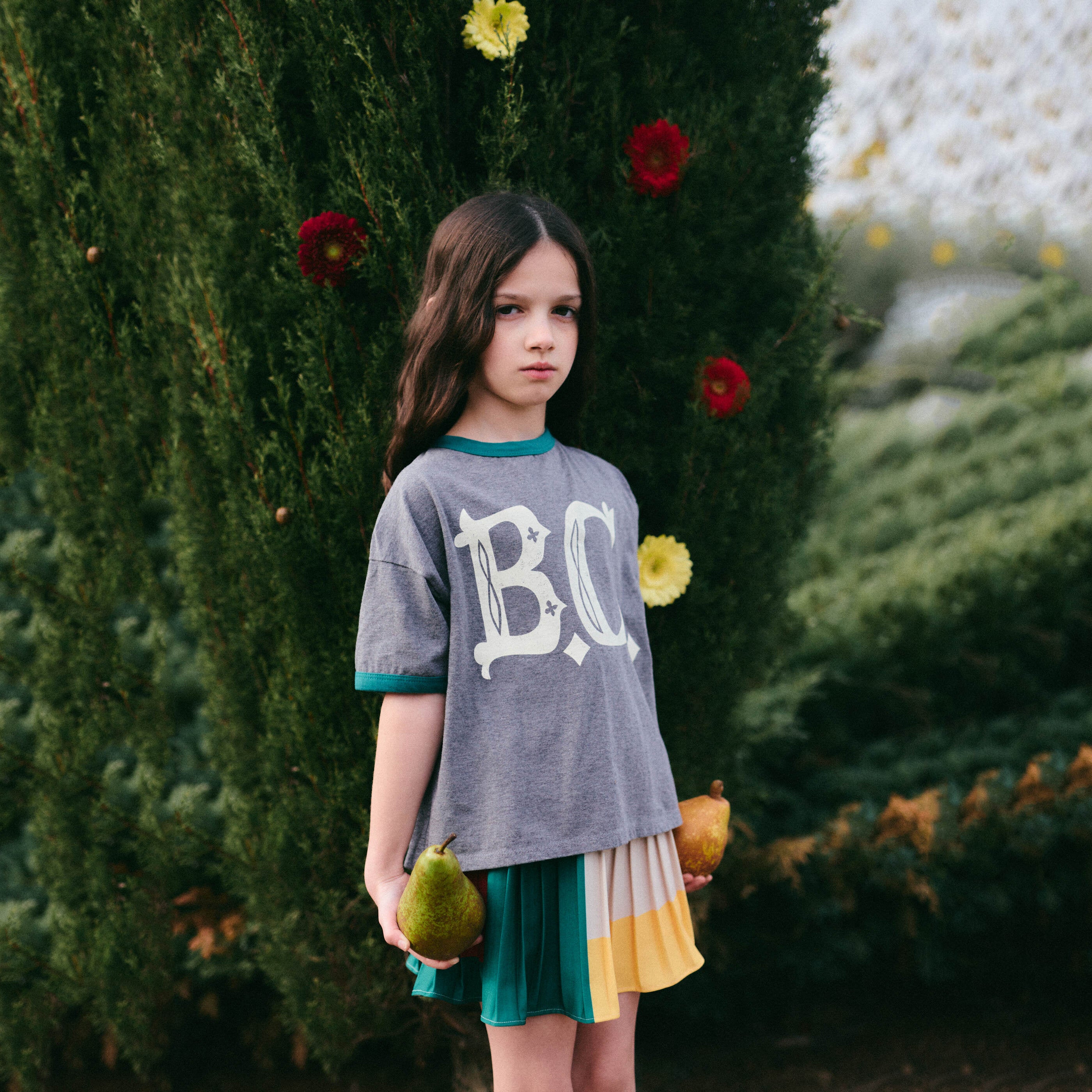 Boys & Girls Grey Cotton T-Shirt