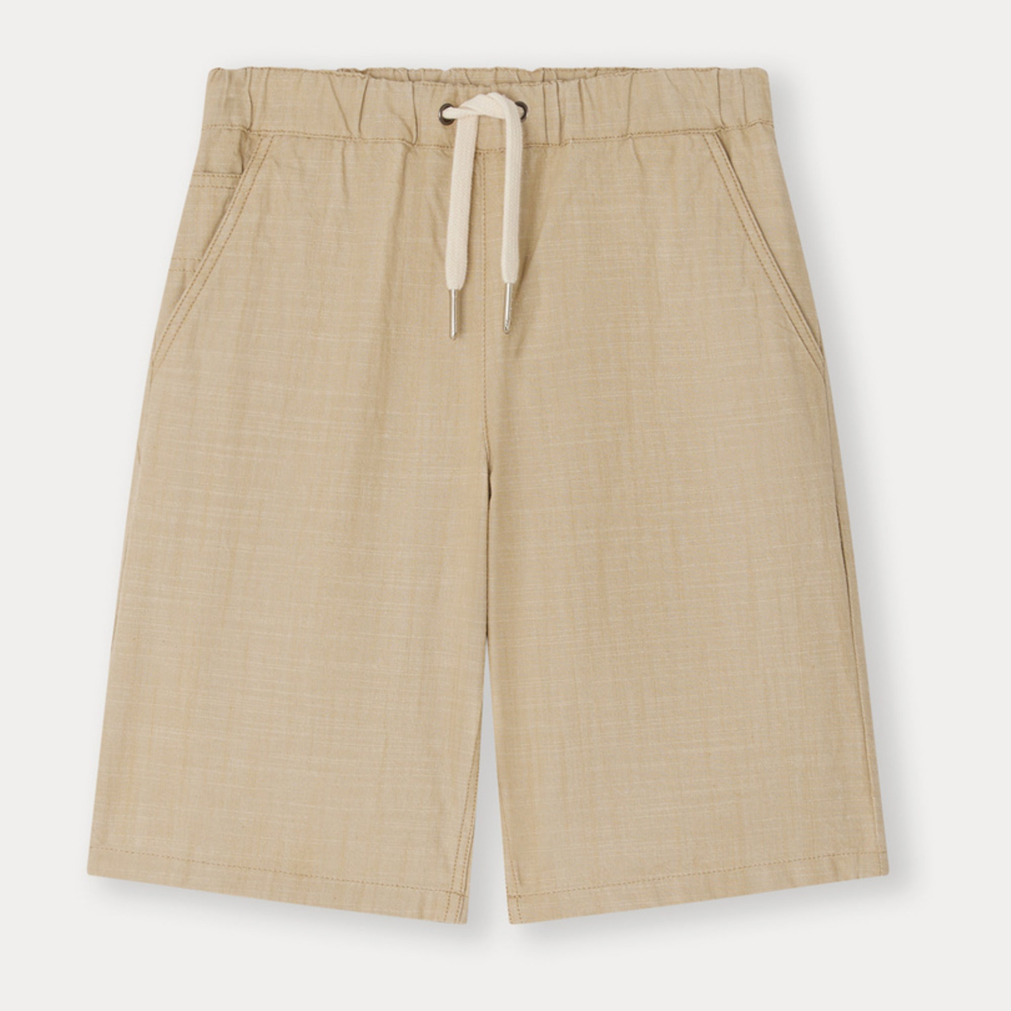 Boys Khaki Cotton Shorts