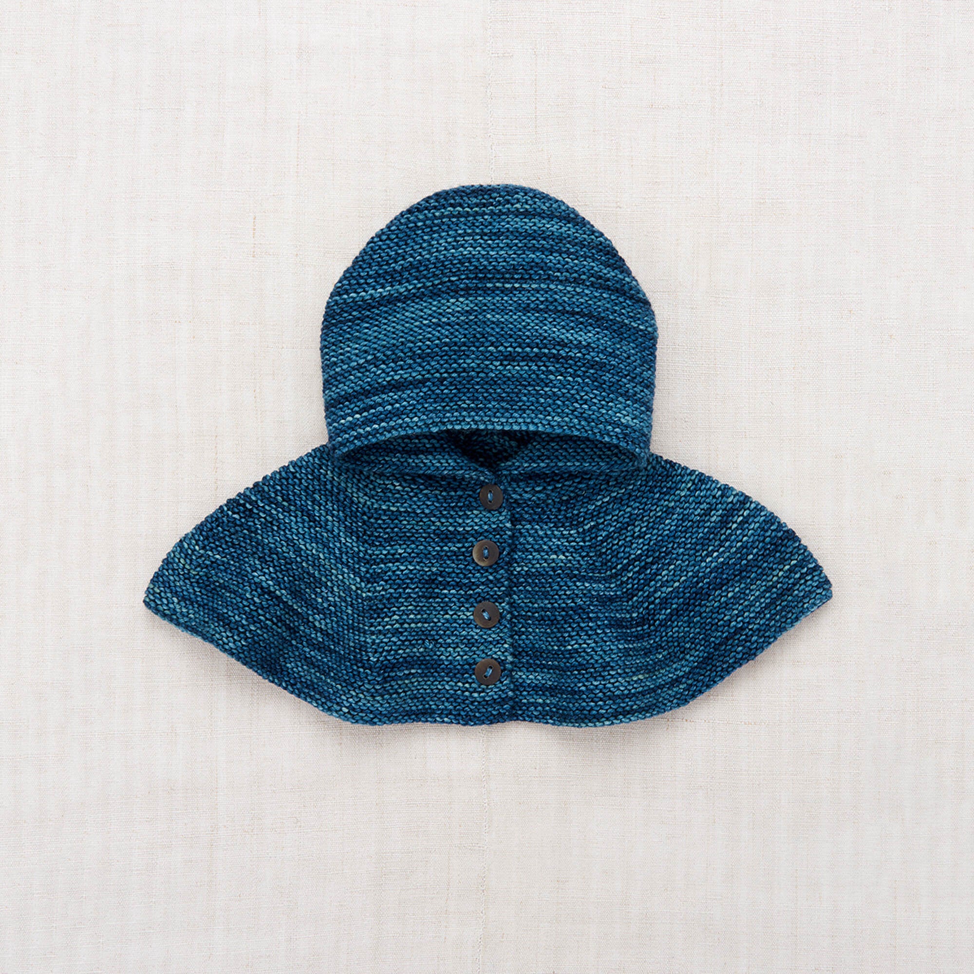 Boys & Girls Blue Wool Cape Hat