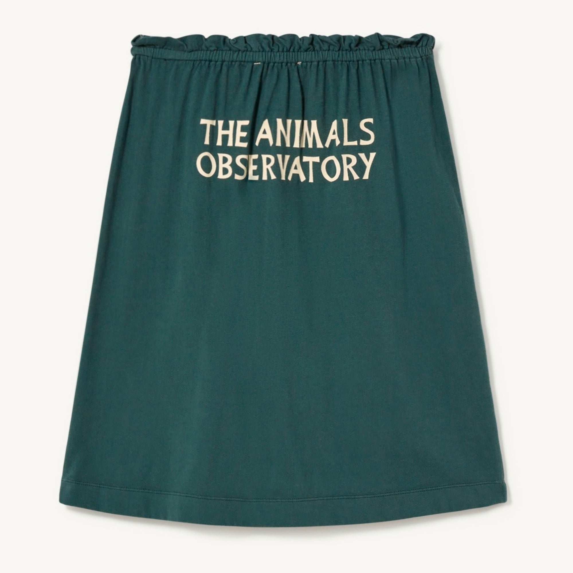 Girls Green Logo Cotton Skirt