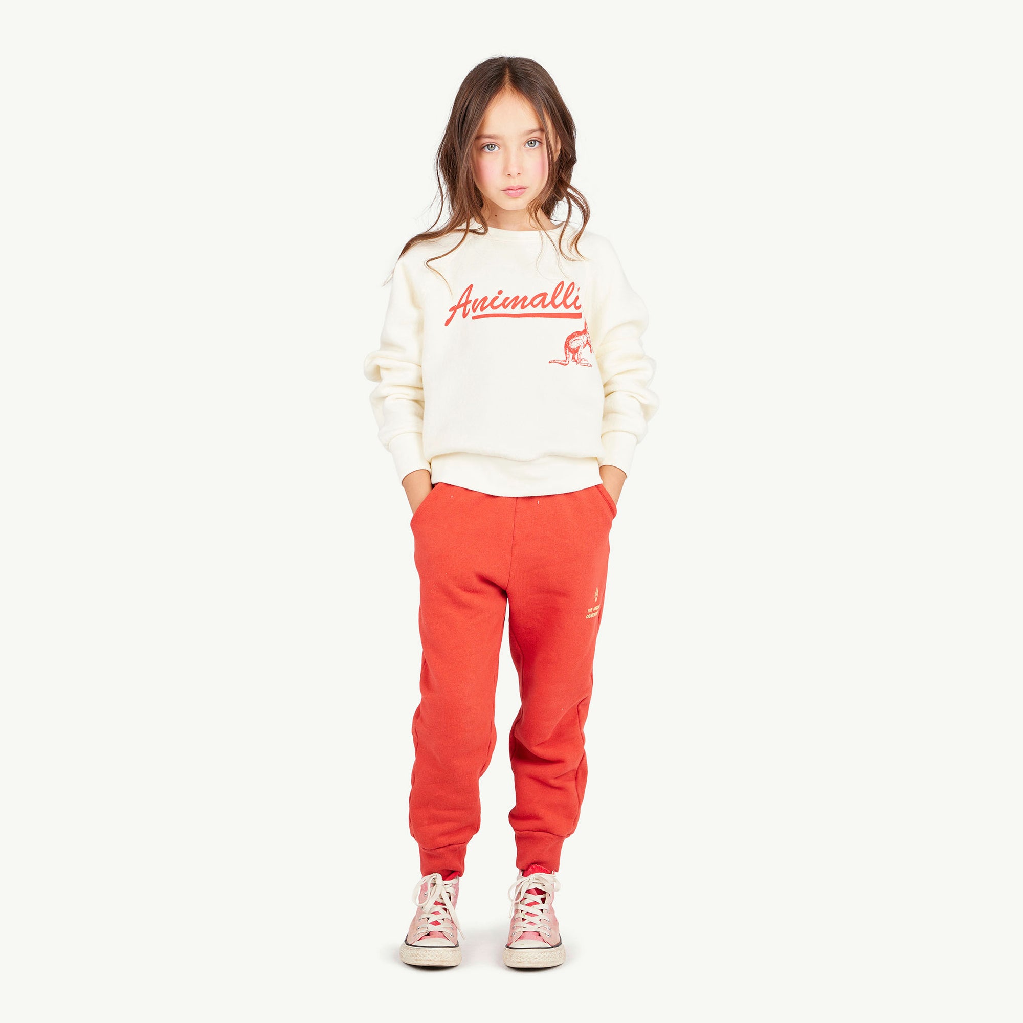 Boys & Girls White Cotton Sweatshirt