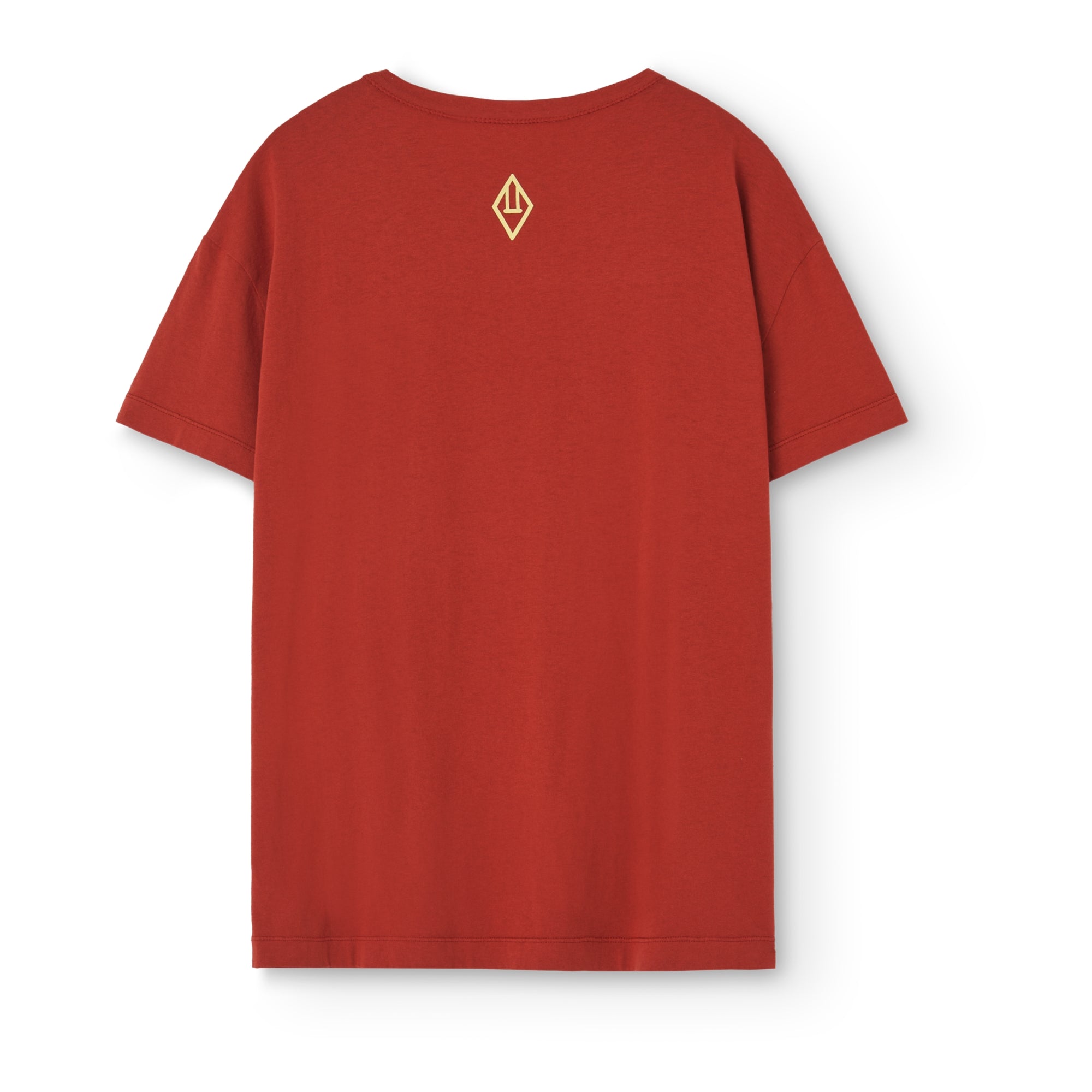 Women Dark Red Logo Cotton T-Shirt