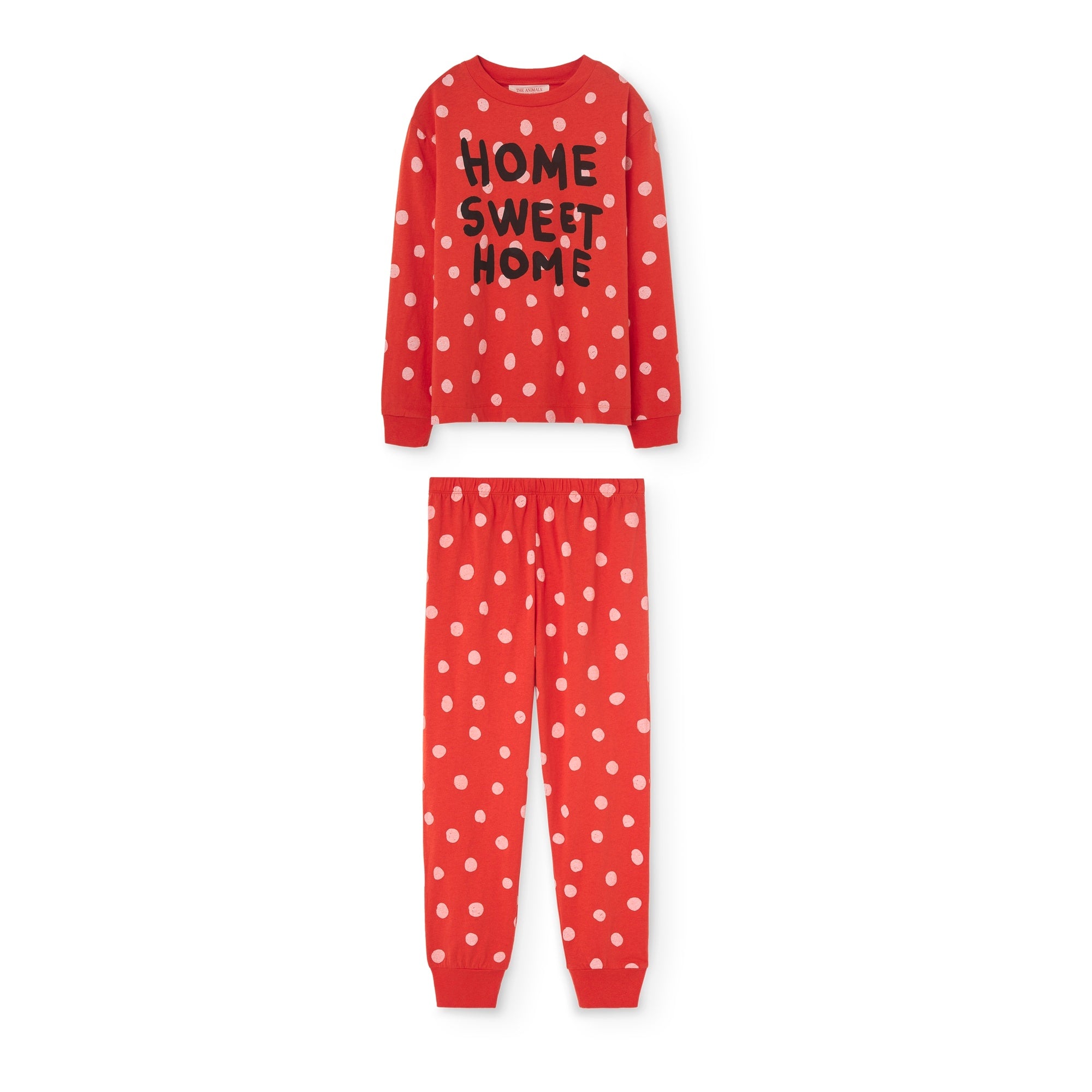 Boys & Girls Red Cotton Nightwear Set