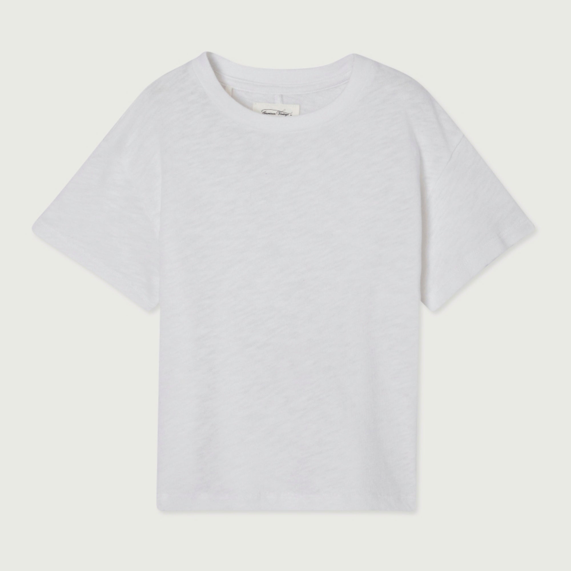 Boys & Girls White Cotton T-Shirt