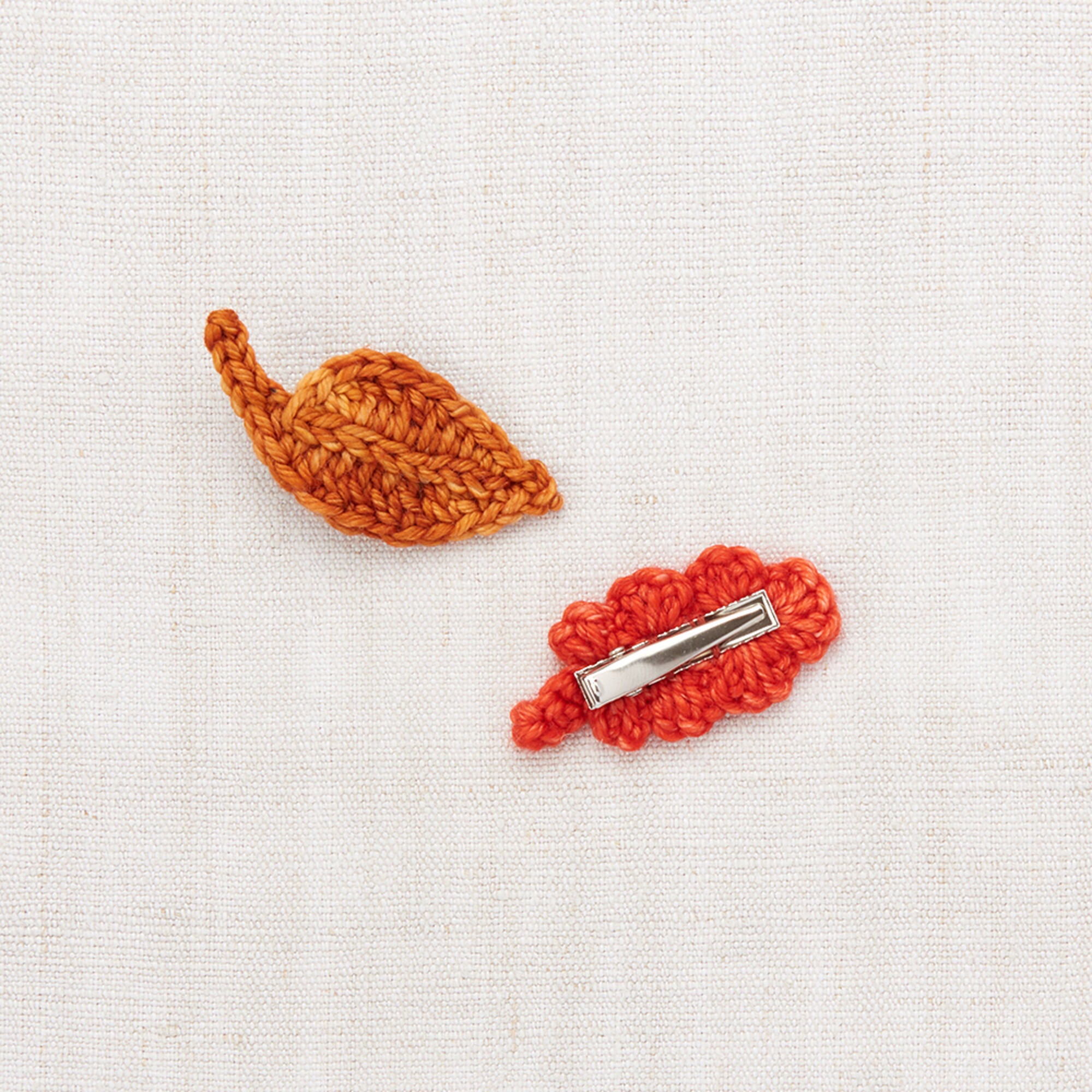 Girls Red Leaf Hair Clip