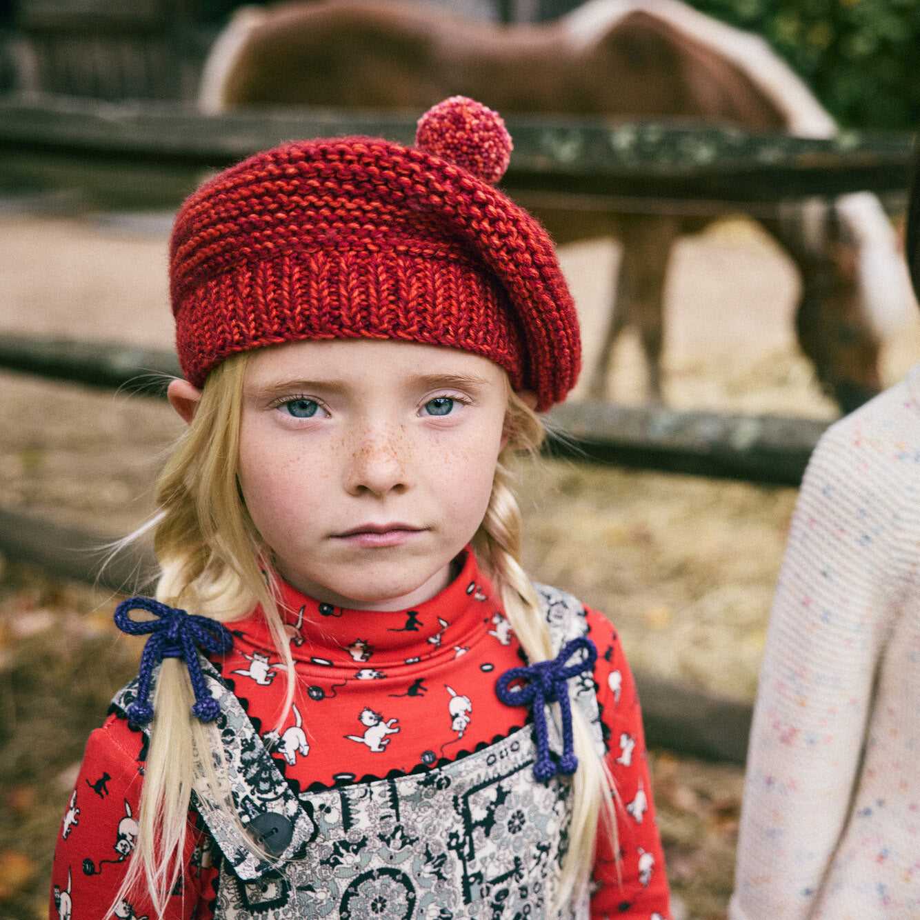 Boys & Girls Red Wool Hat