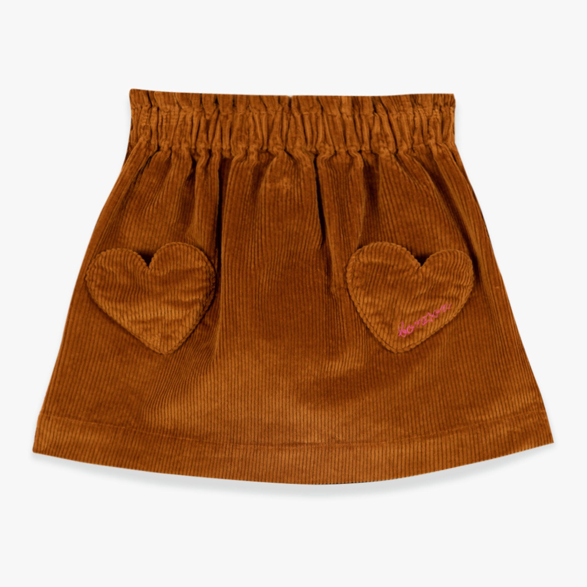 Girls Brown Corduroy Skirt